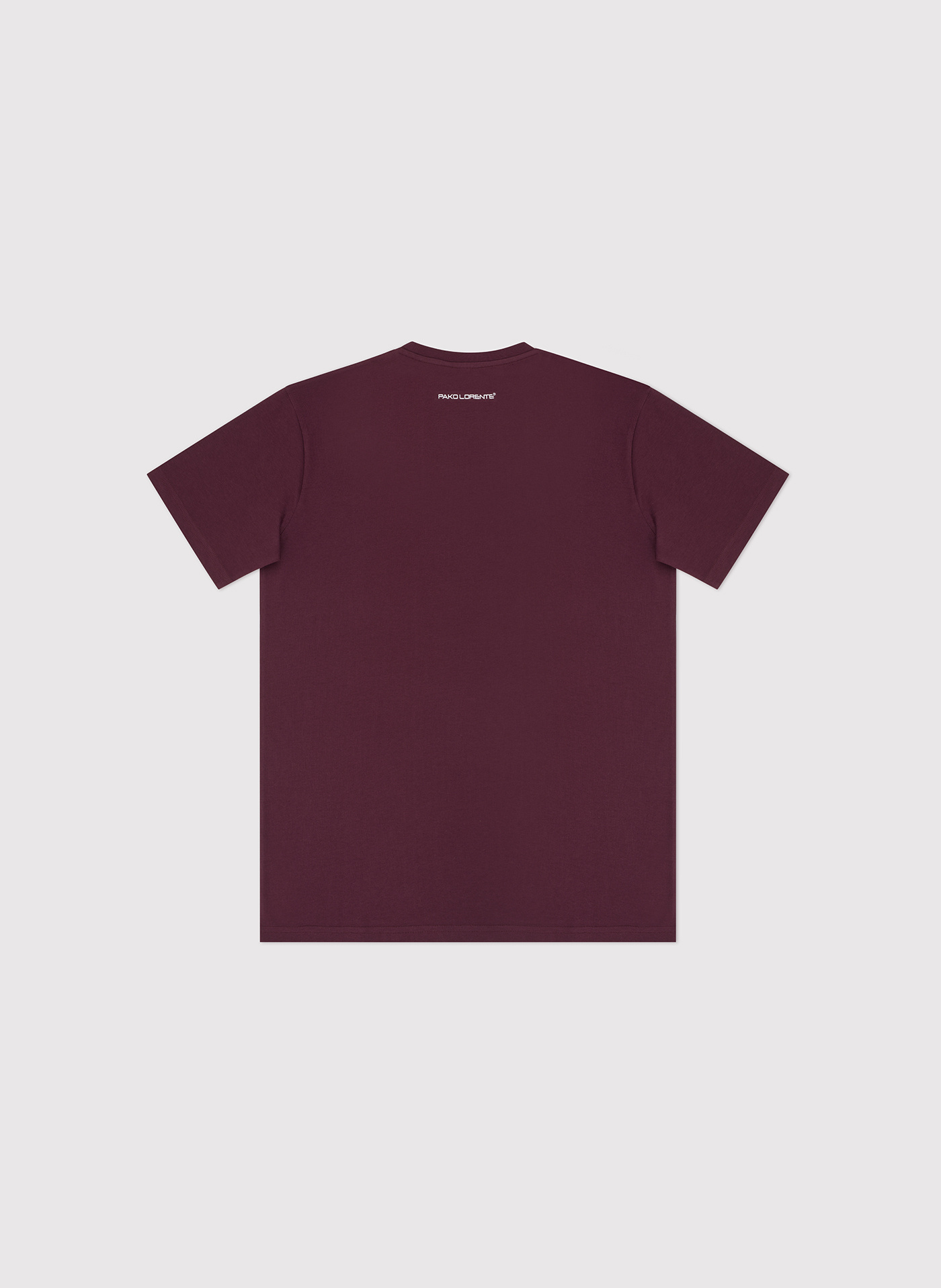 Bawełniany bordowy t-shirt - Pako Lorente