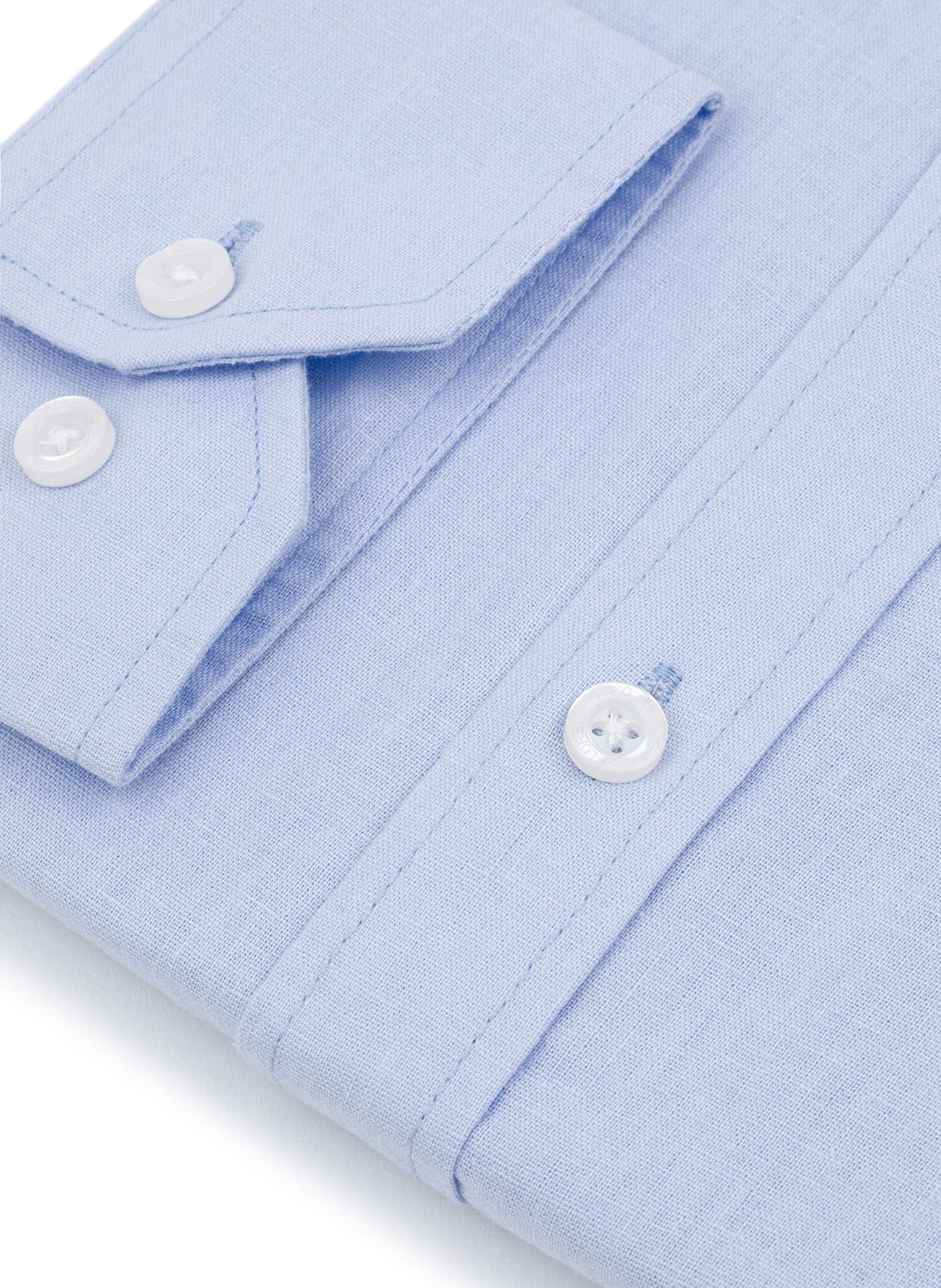 PAKO LORENTE - Niebieska koszula męska z lnem - Pako Lorente