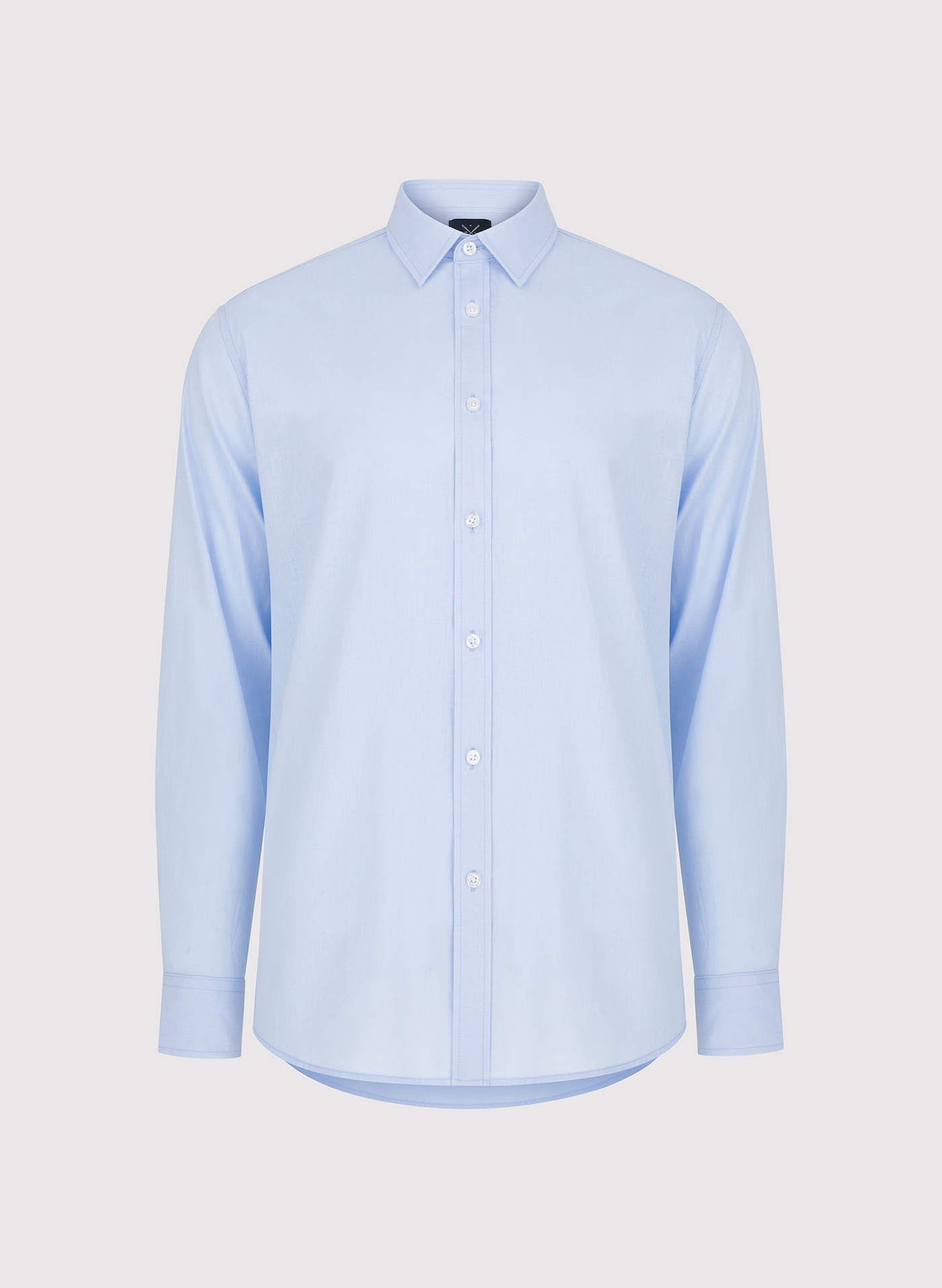 PAKO LORENTE - Niebieska koszula męska z lnem - Pako Lorente