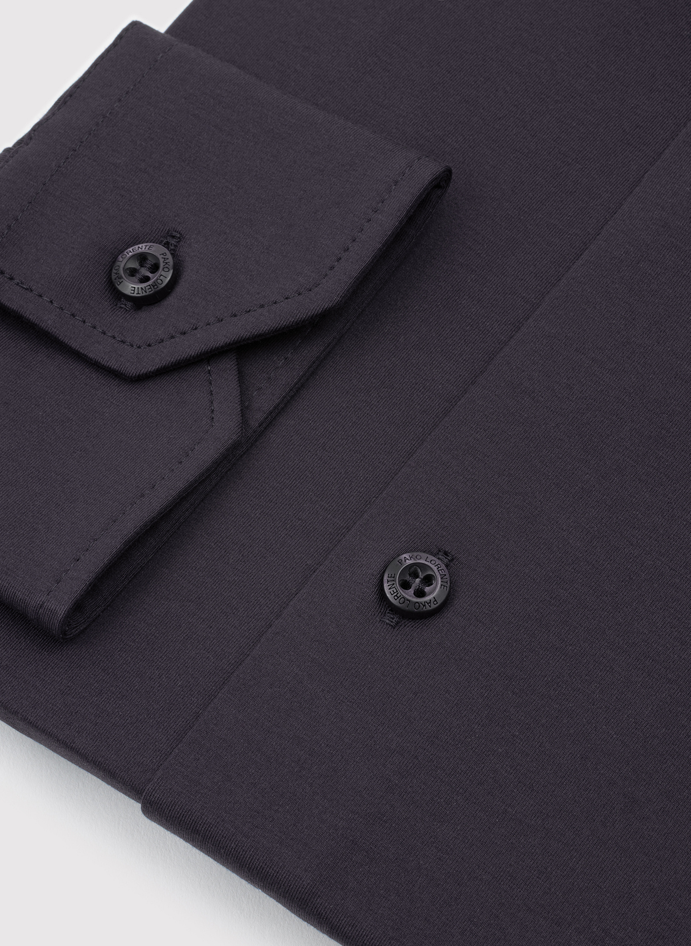 Grafitowa koszula z dzianiny - Pako Lorente