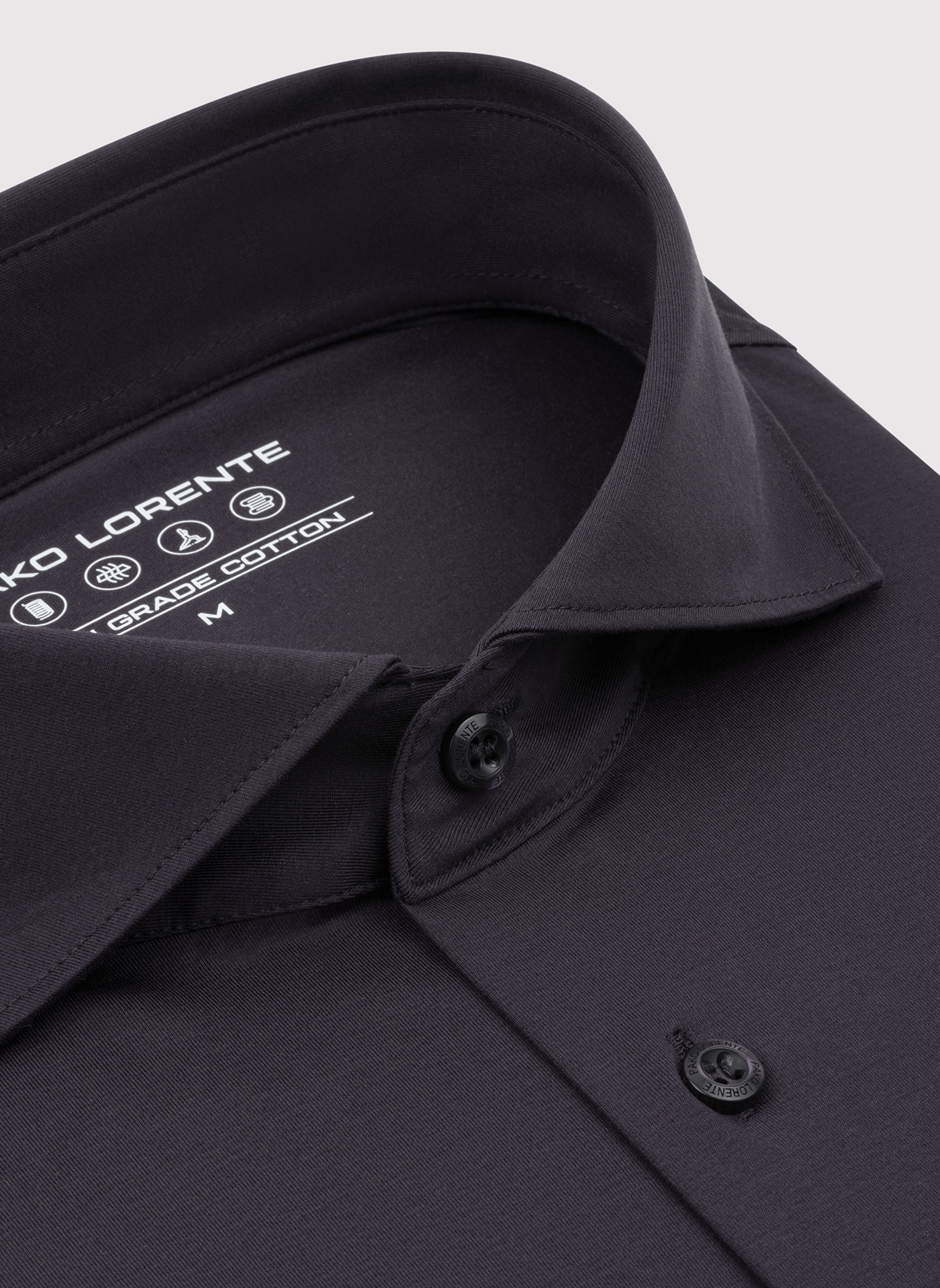 Grafitowa koszula z dzianiny - Pako Lorente