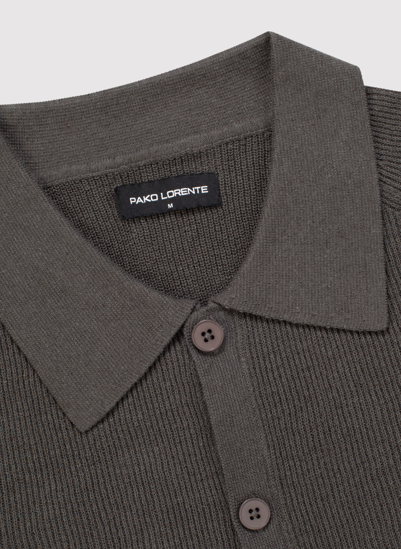 PAKO LORENTE - Zielone swetrowe polo z lnem - Pako Lorente