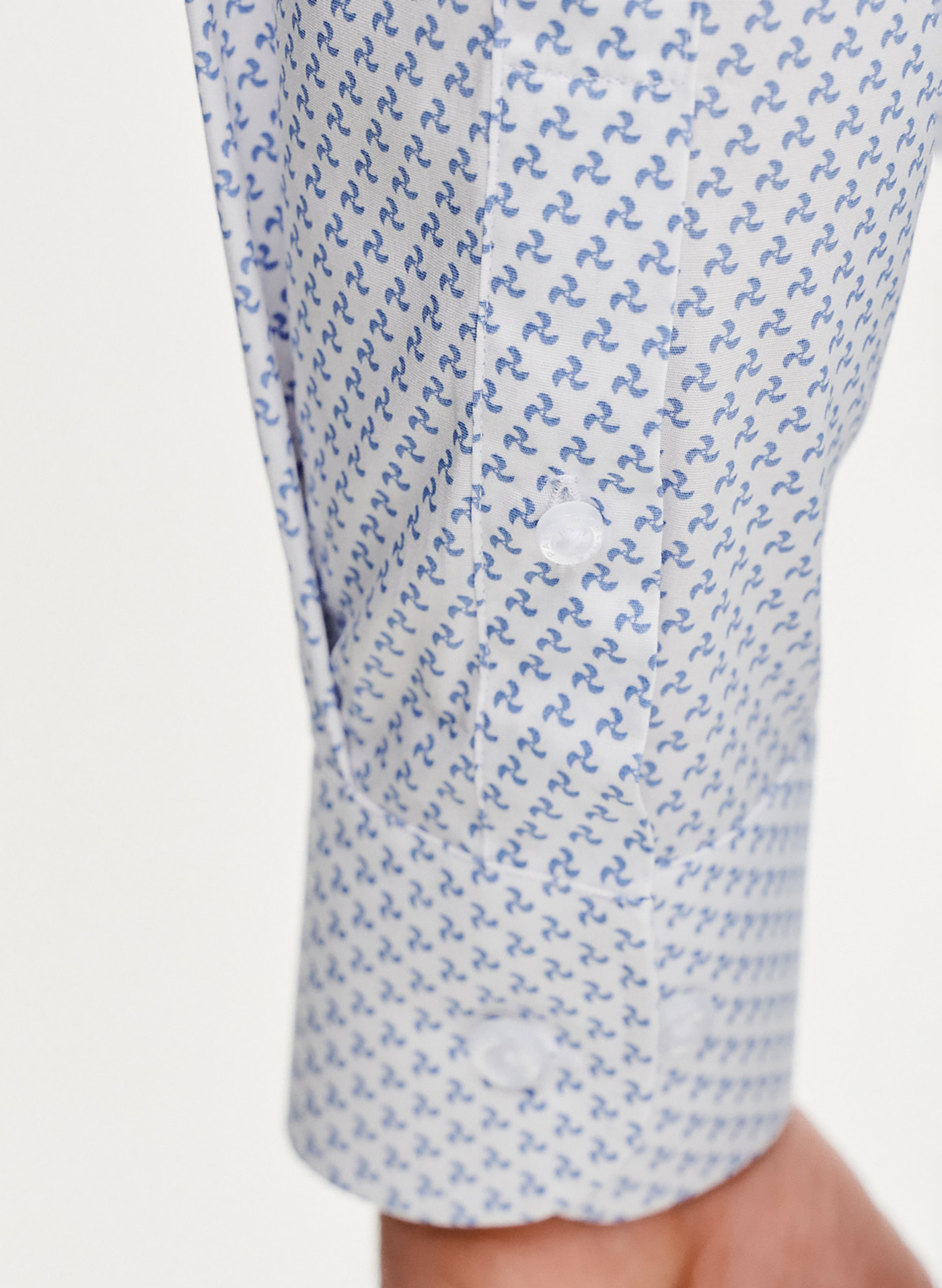 Biała koszula męska w wiatraczki - Pako Lorente