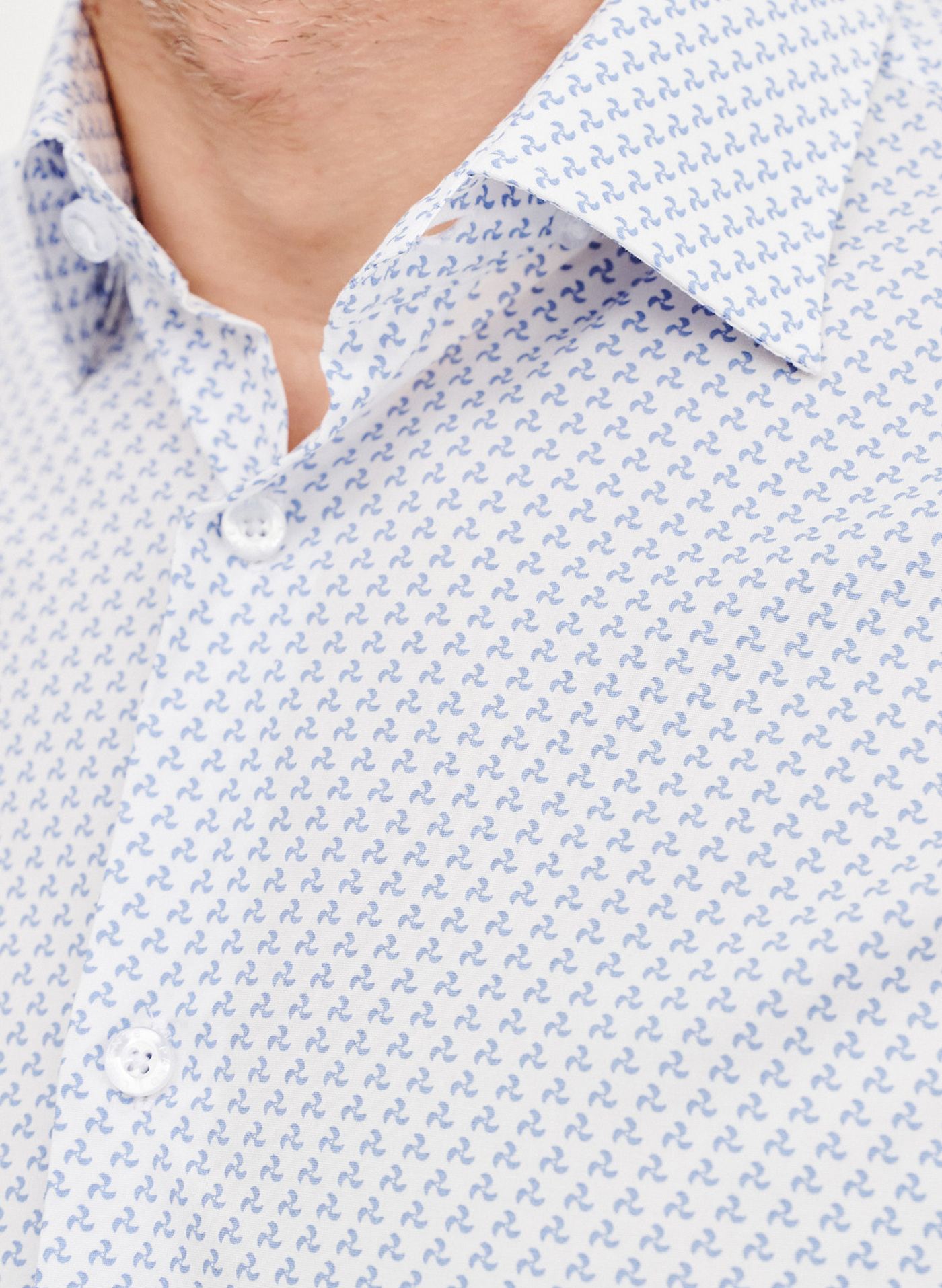 Biała koszula męska w wiatraczki - Pako Lorente