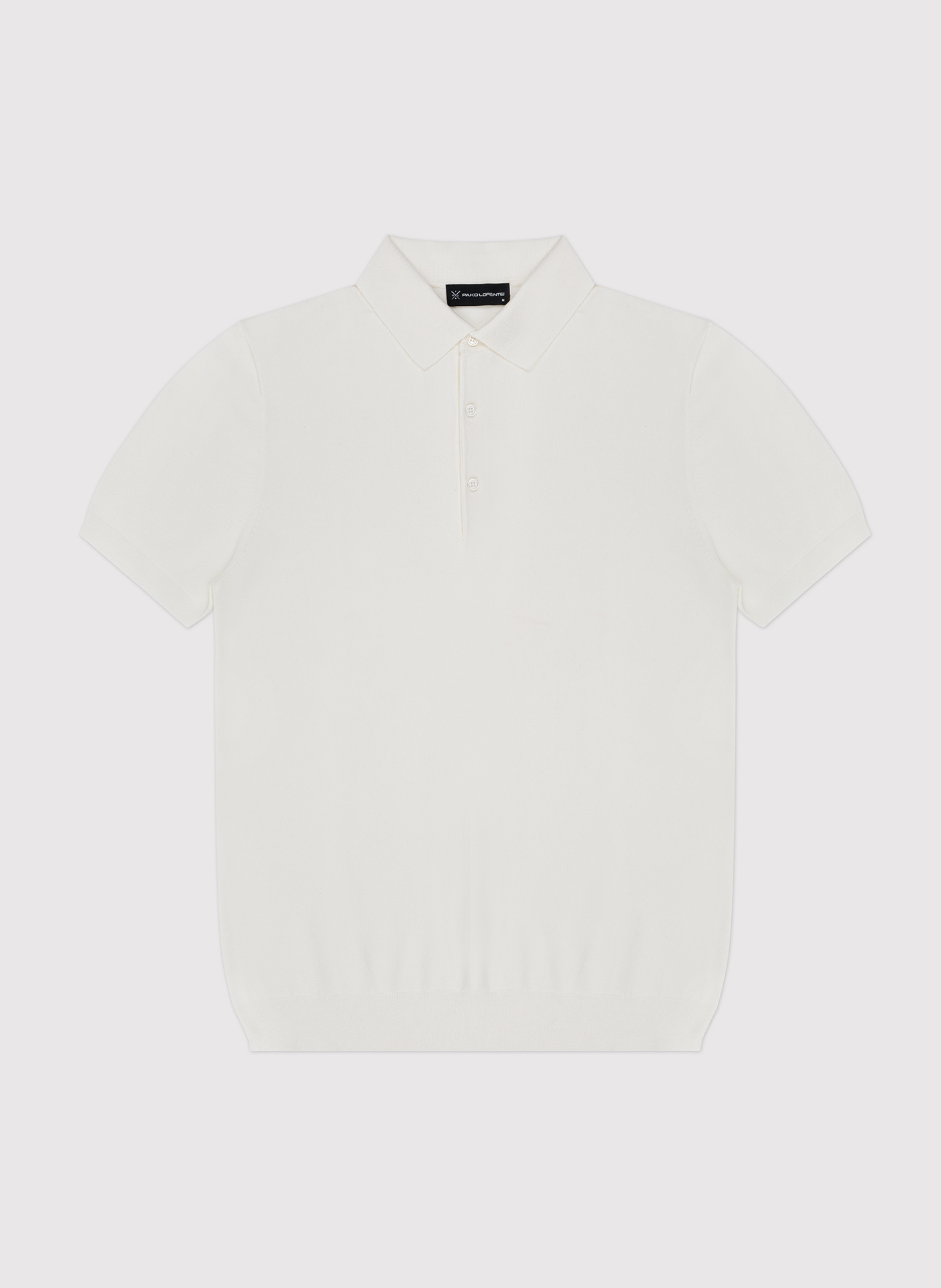 Biały t-shirt polo - Pako Lorente