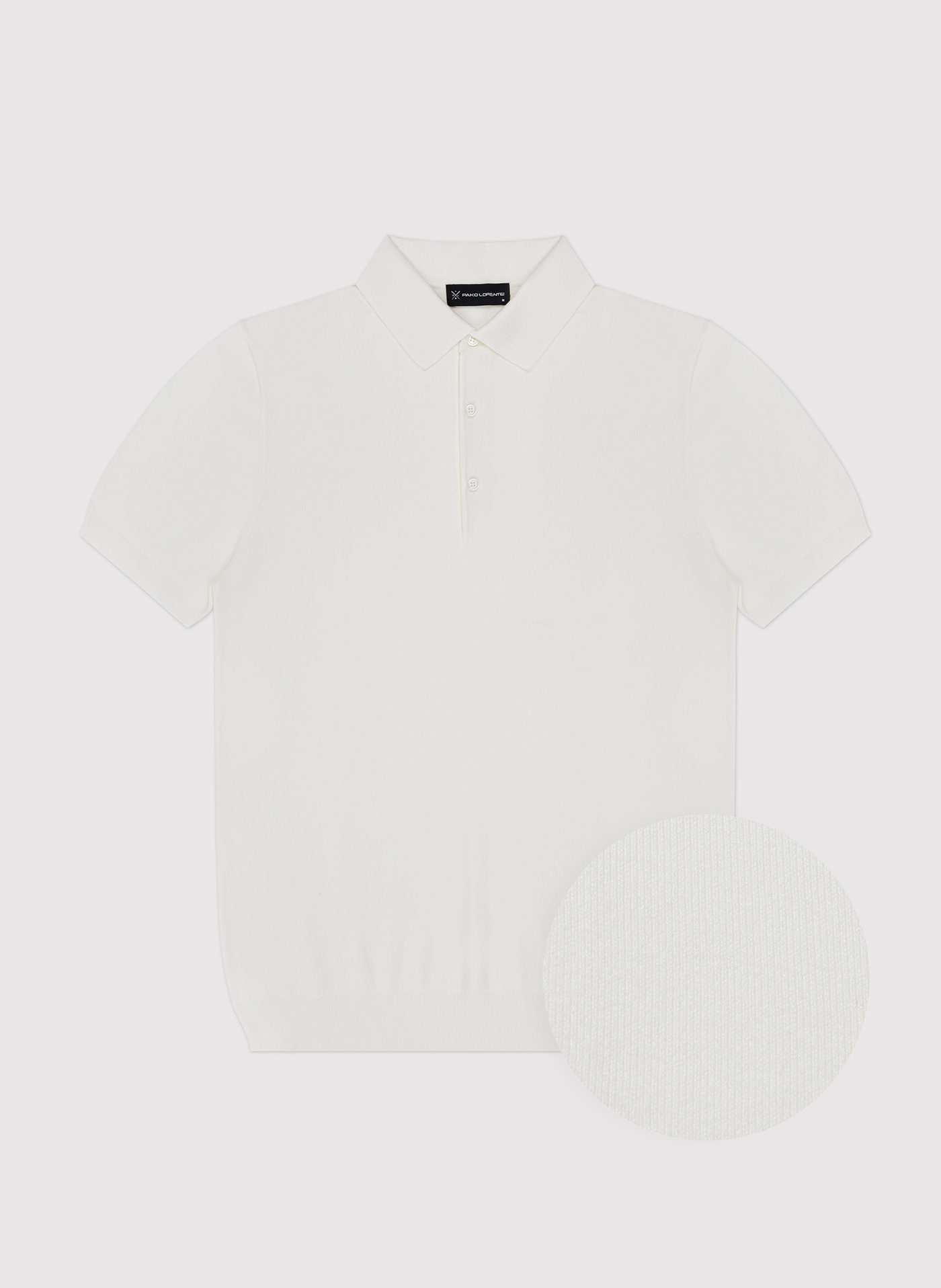 Biały t-shirt polo - Pako Lorente