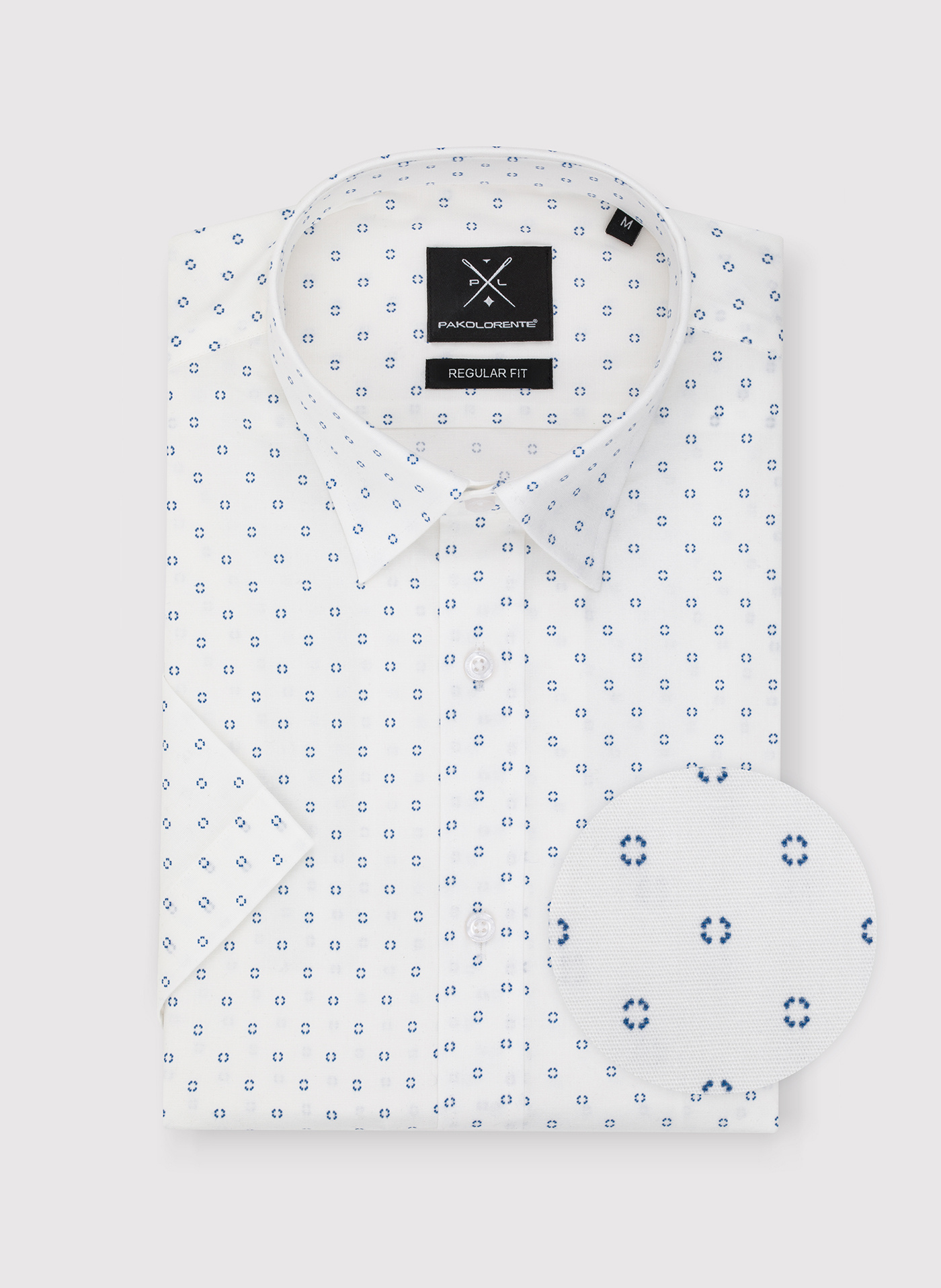 PAKO LORENTE - Koszula męska w niebieski mikrowzór - Pako Lorente