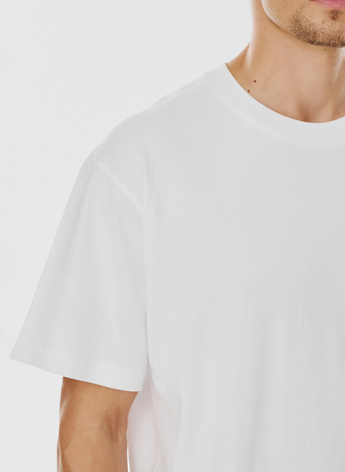 Biały męski t-shirt basic - Pako Lorente