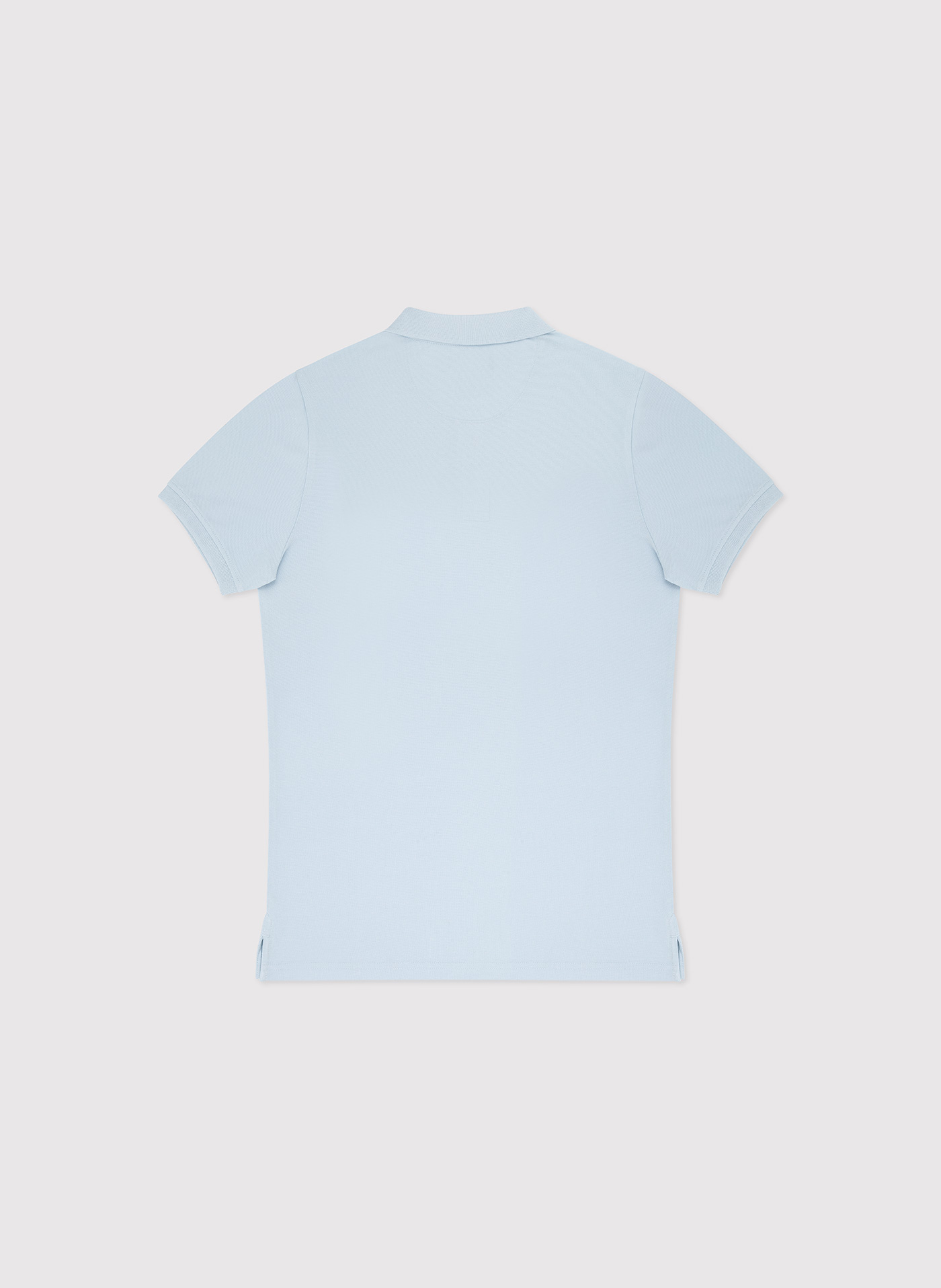 Gładki t-shirt polo w błękitnym kolorze - Pako Lorente