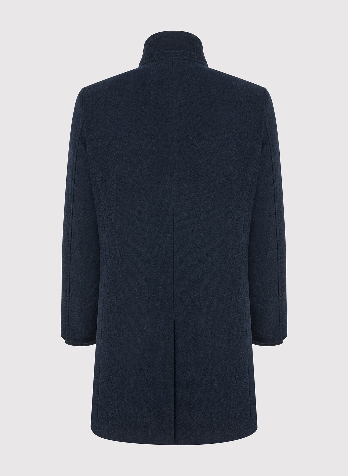 Wełniany płaszcz męski w kolorze granatowym - Pako Lorente