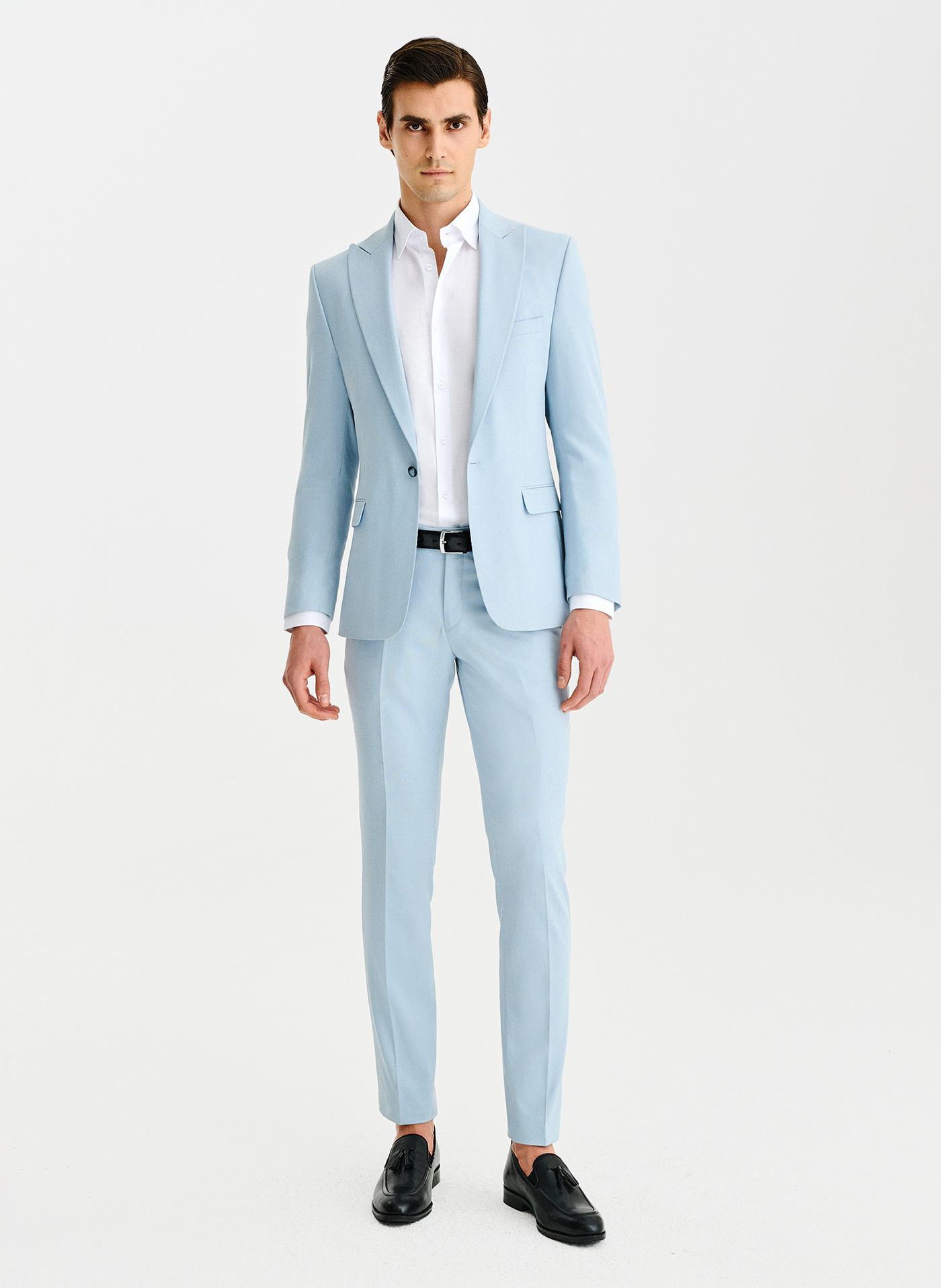 PAKO LORENTE - Błekitne spodnie ganiturowe - Pako Lorente