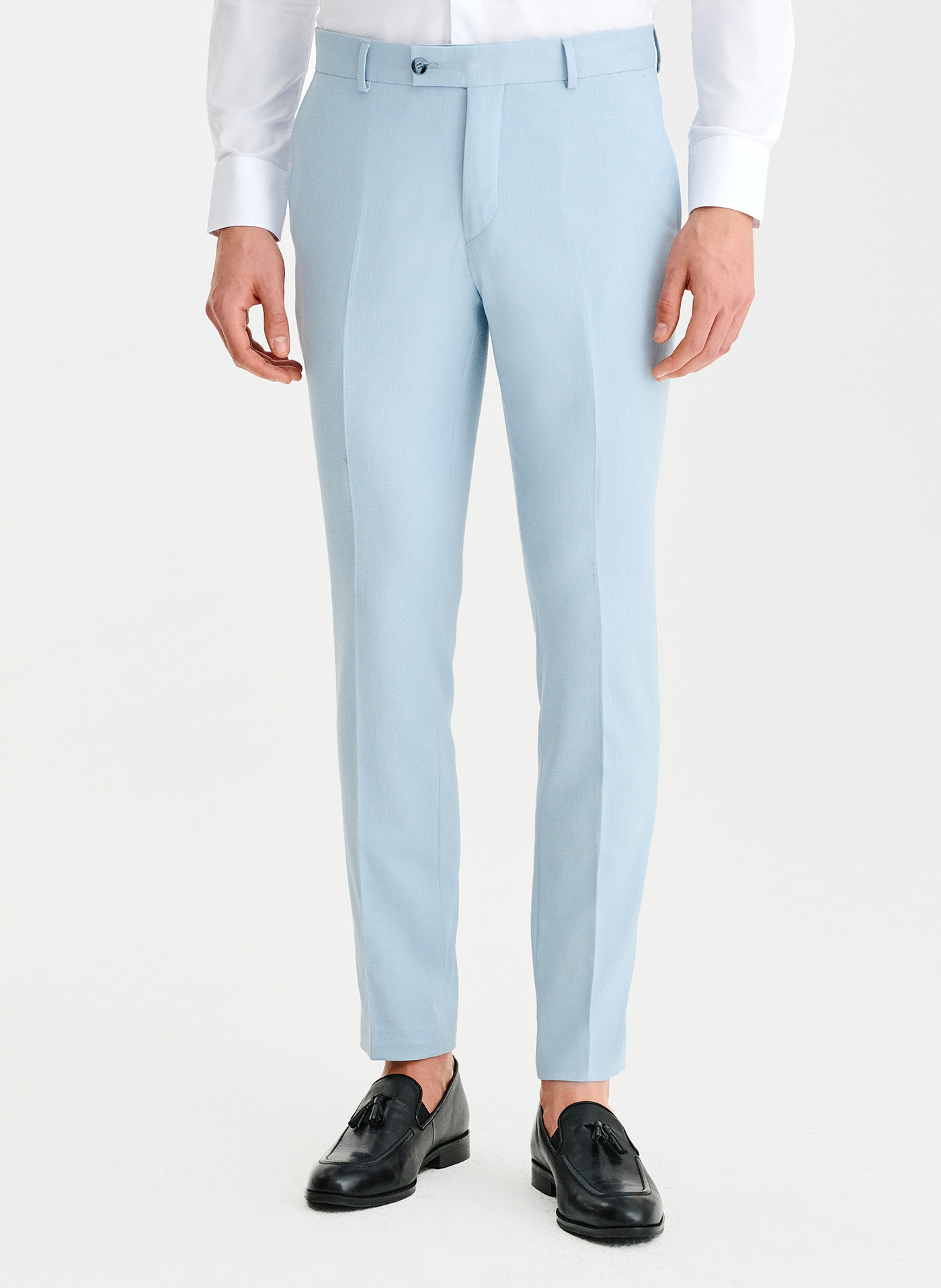 PAKO LORENTE - Błekitne spodnie ganiturowe - Pako Lorente