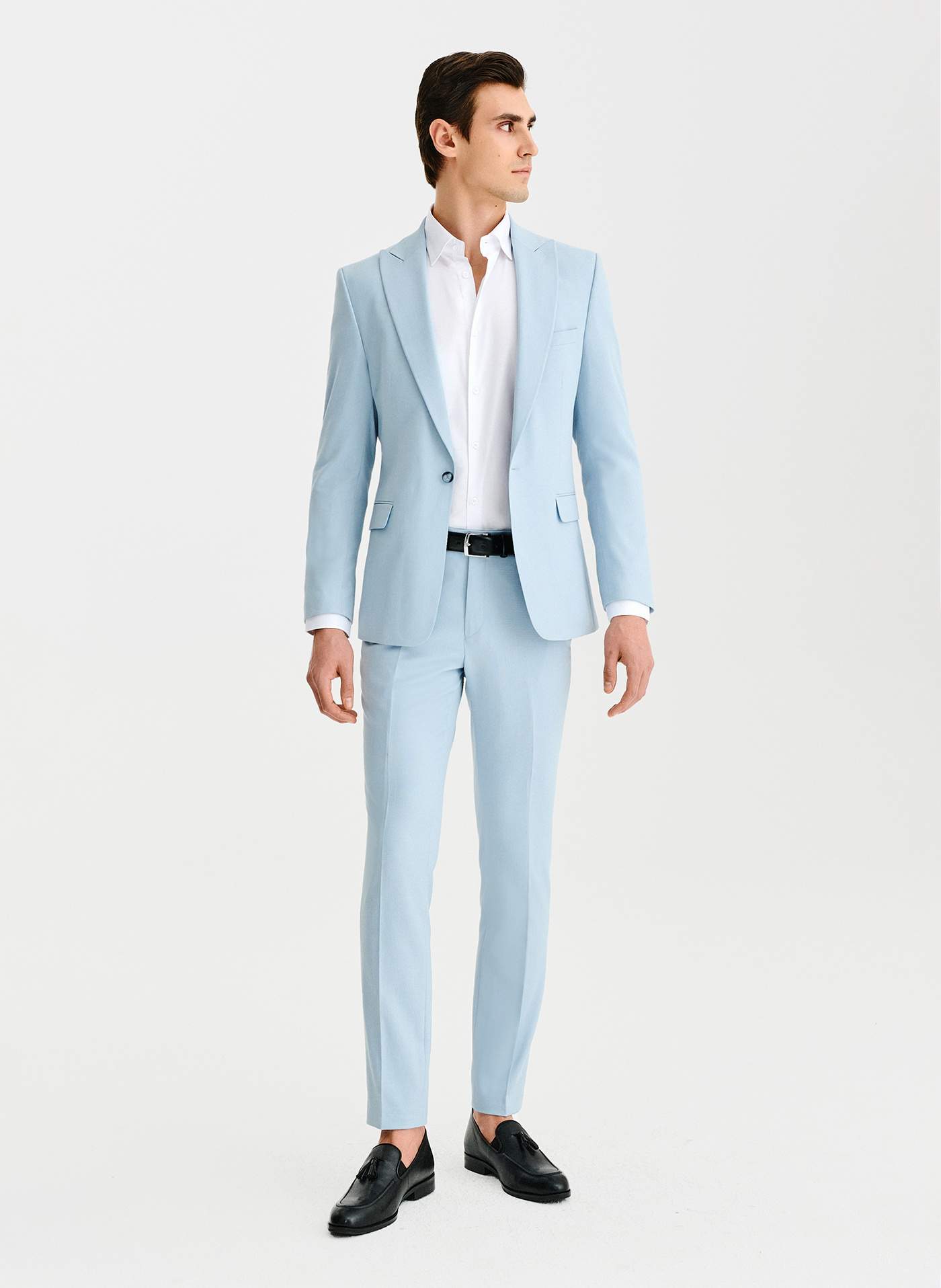 PAKO LORENTE - Błekitne spodnie ganiturowe - Pako Lorente