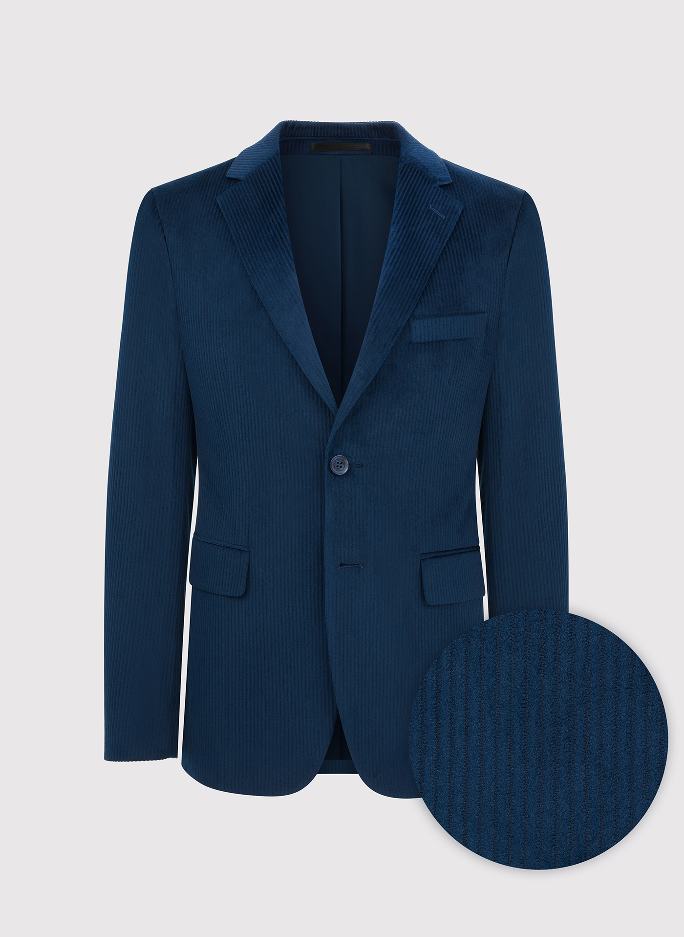 Sztruksowa jednorzędowa marynarka męska - Pako Lorente