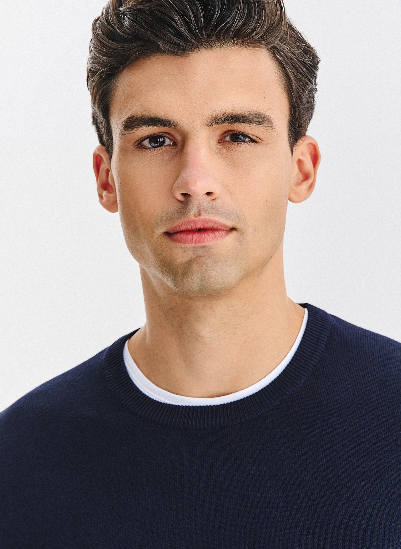 PAKO LORENTE - Granatowy sweter męski - Pako Lorente