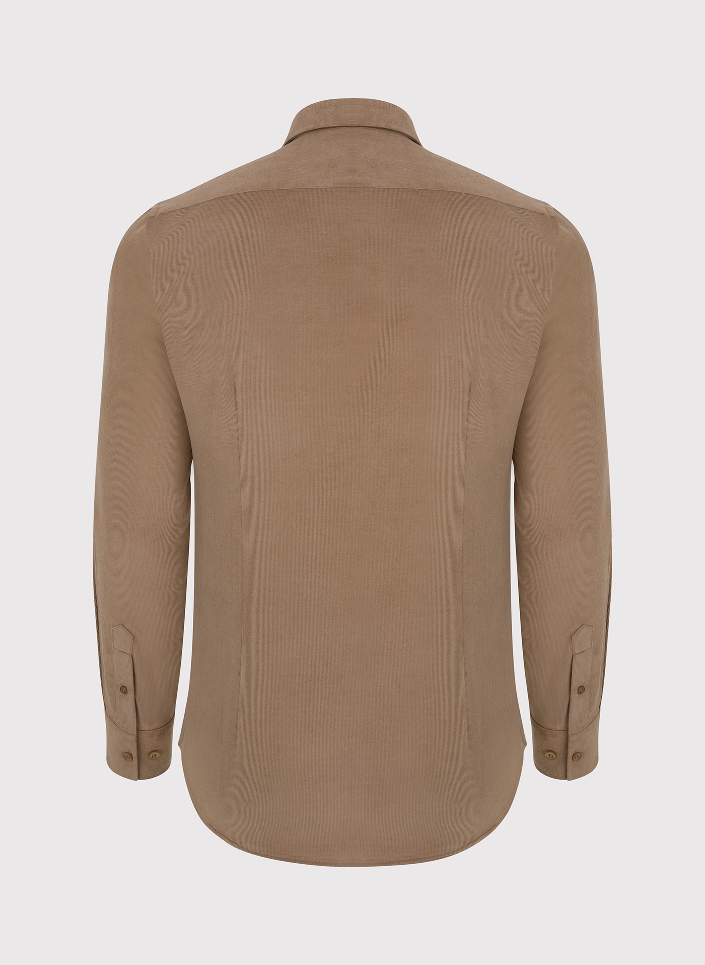 Sztruksowa koszula męska w kolorze beżowym - Pako Lorente