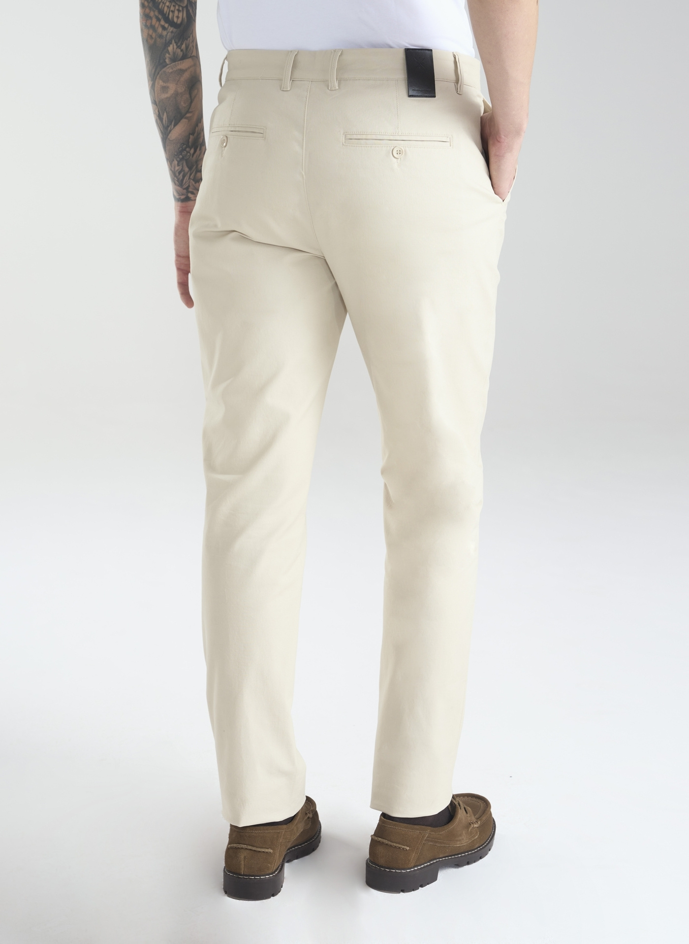 Beżowe męskie spodnie chino P24SF-WX-004-E-0 - Pako Lorente - Pako Lorente