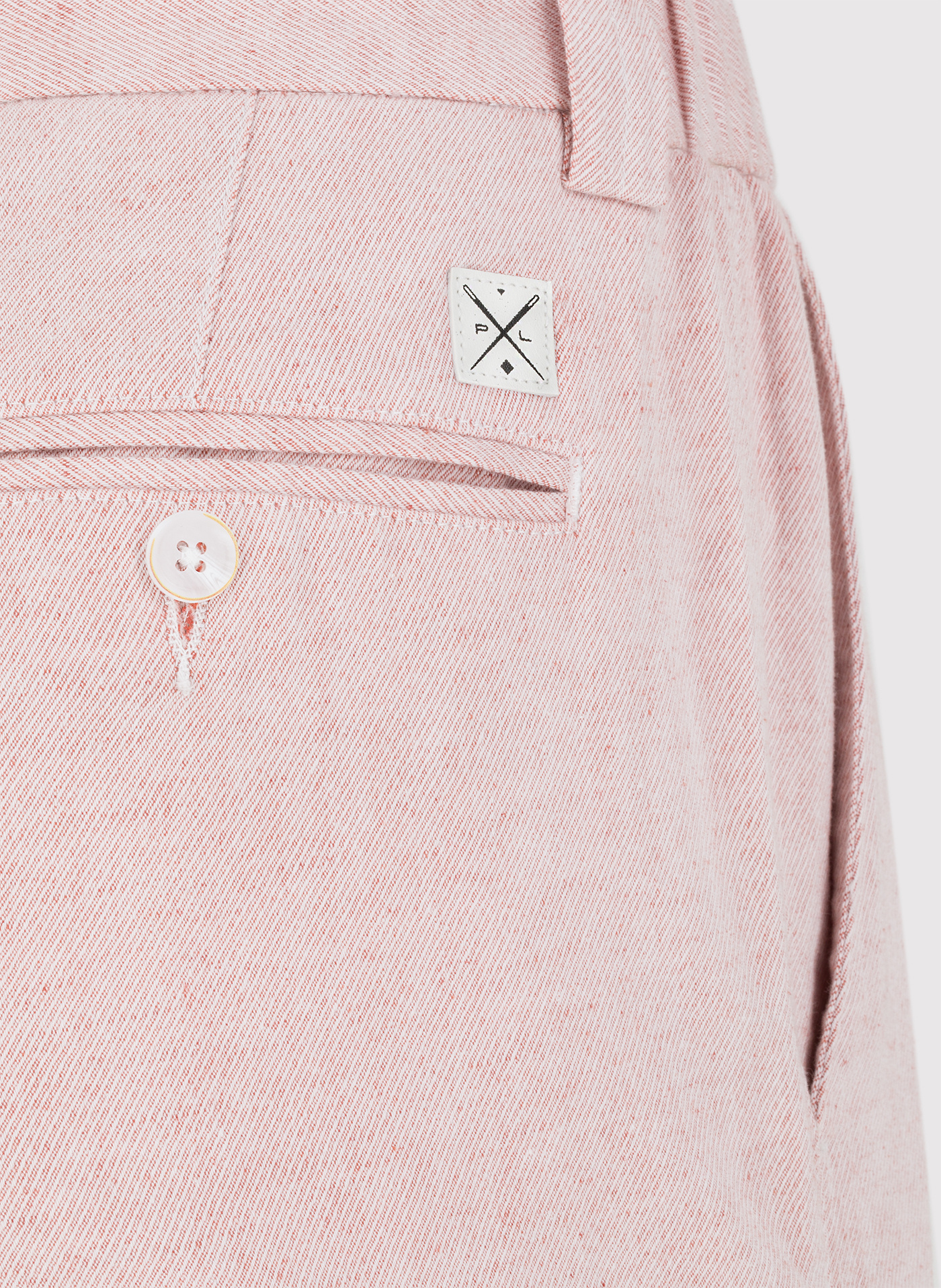 PAKO LORENTE - Różowe szorty męskie z lnem - Pako Lorente