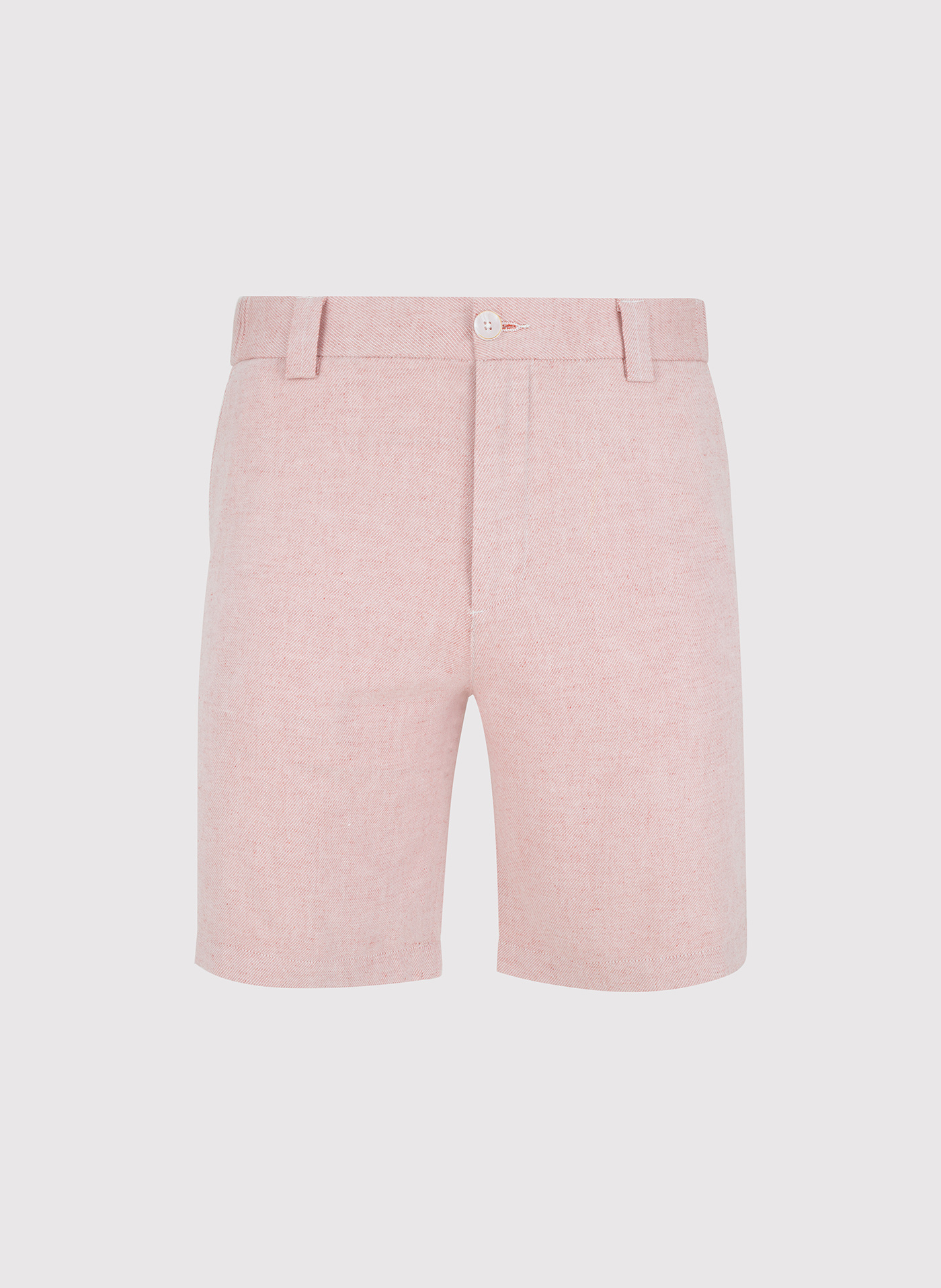 PAKO LORENTE - Różowe szorty męskie z lnem - Pako Lorente