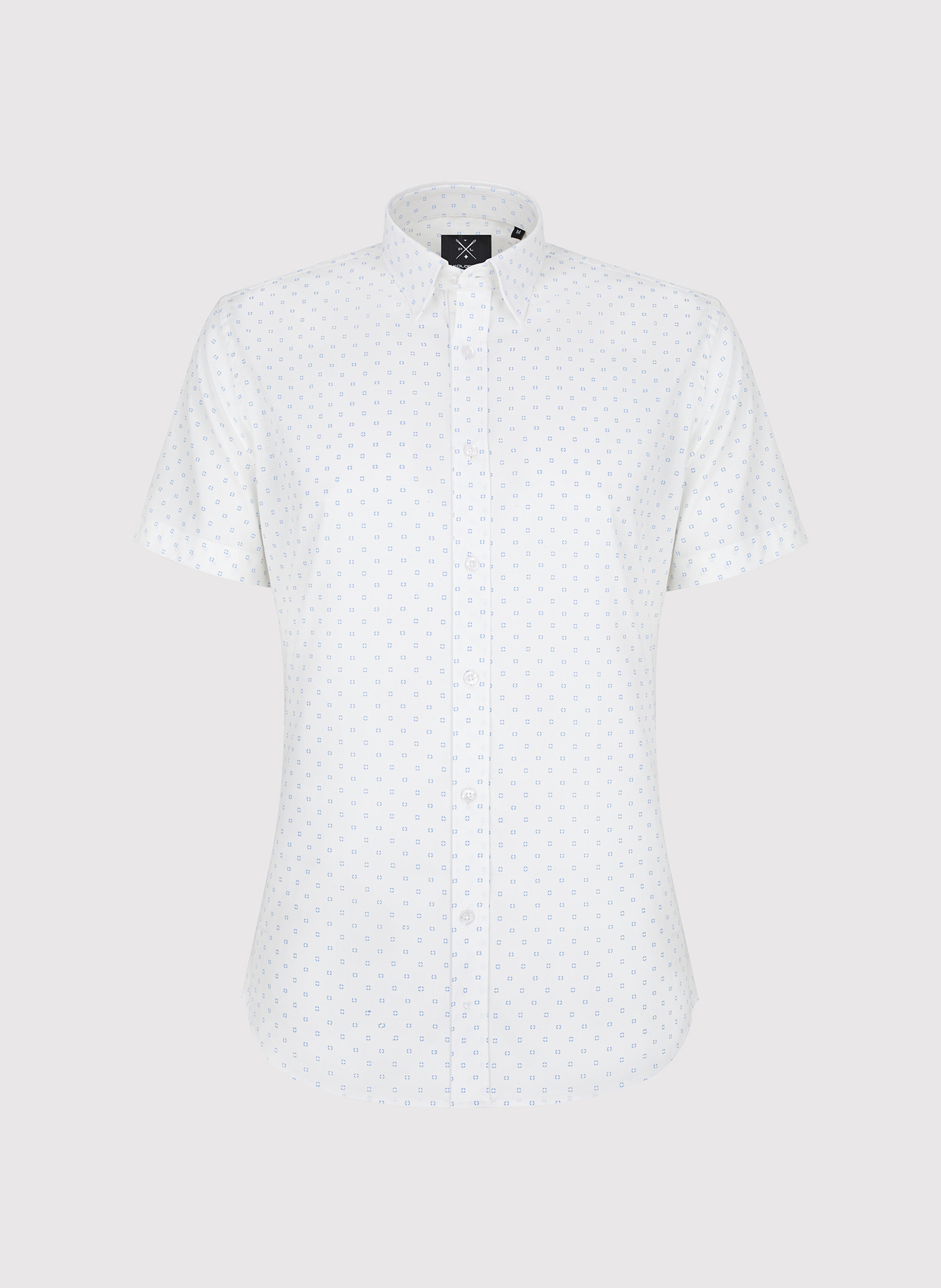 PAKO LORENTE - Koszula męska w błękitny mikrowzór - Pako Lorente