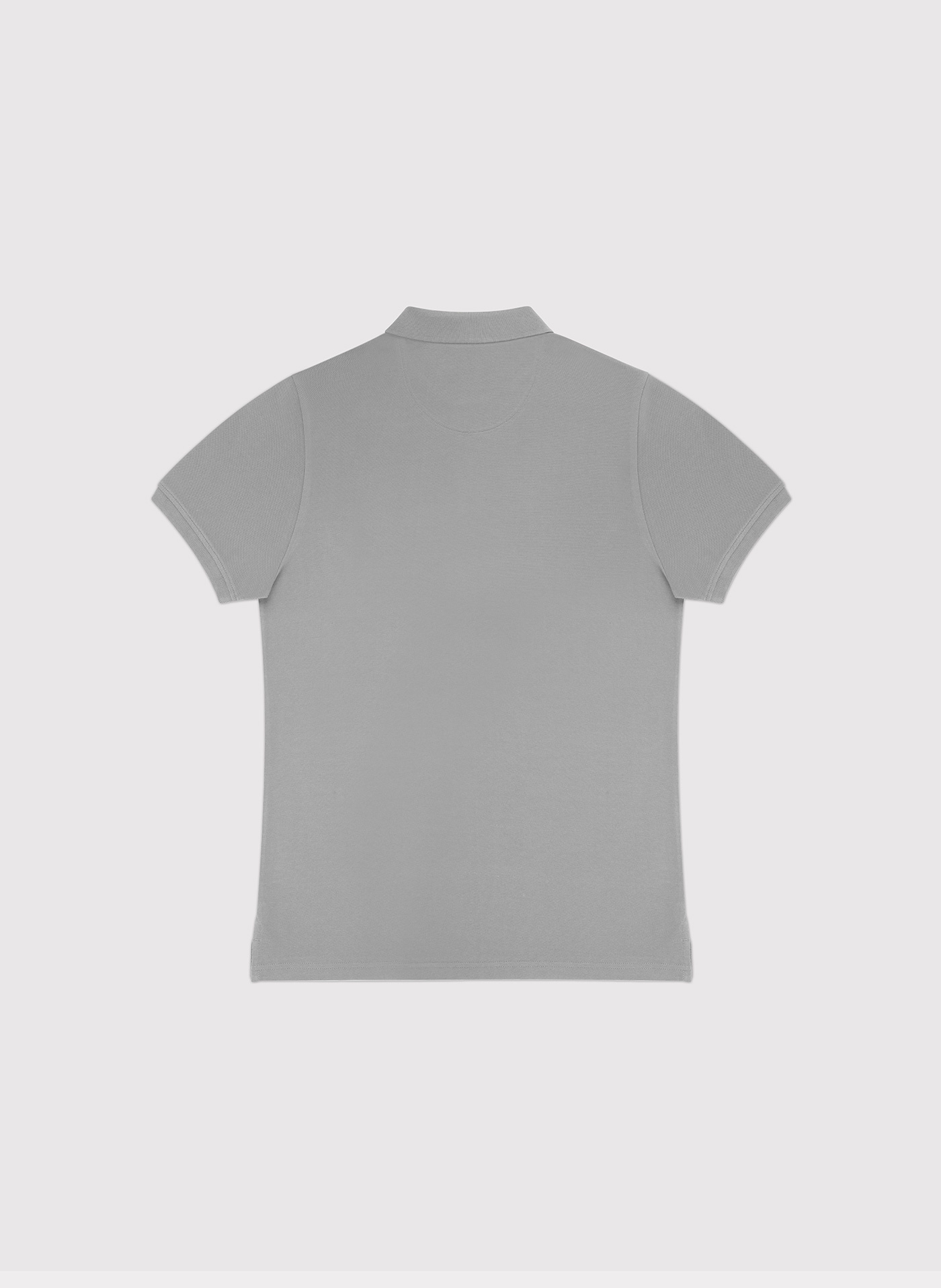 Gładki t-shirt polo w szarym kolorze - Pako Lorente