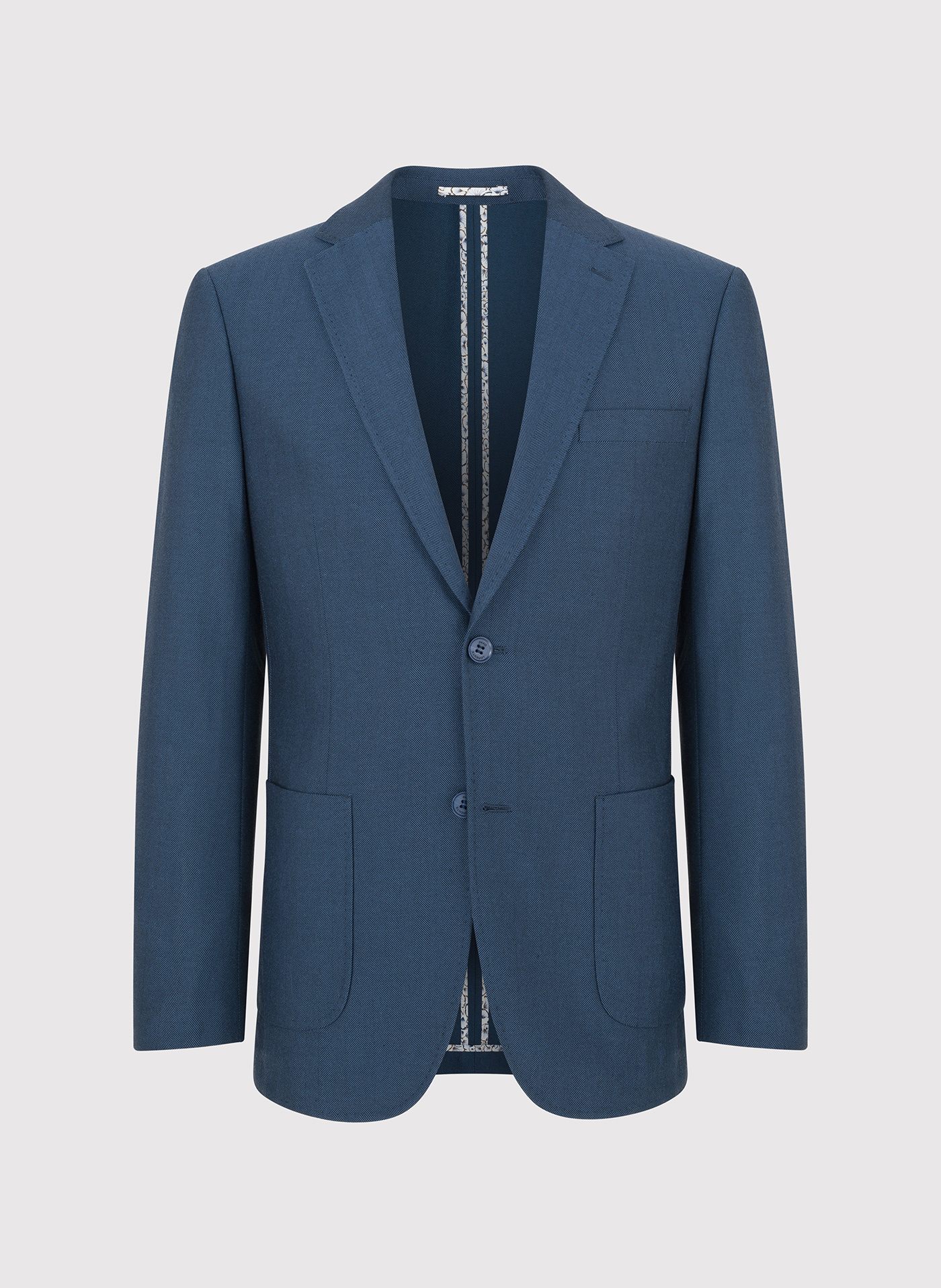 Granatowa marynarka męska bez podszewki - Pako Lorente