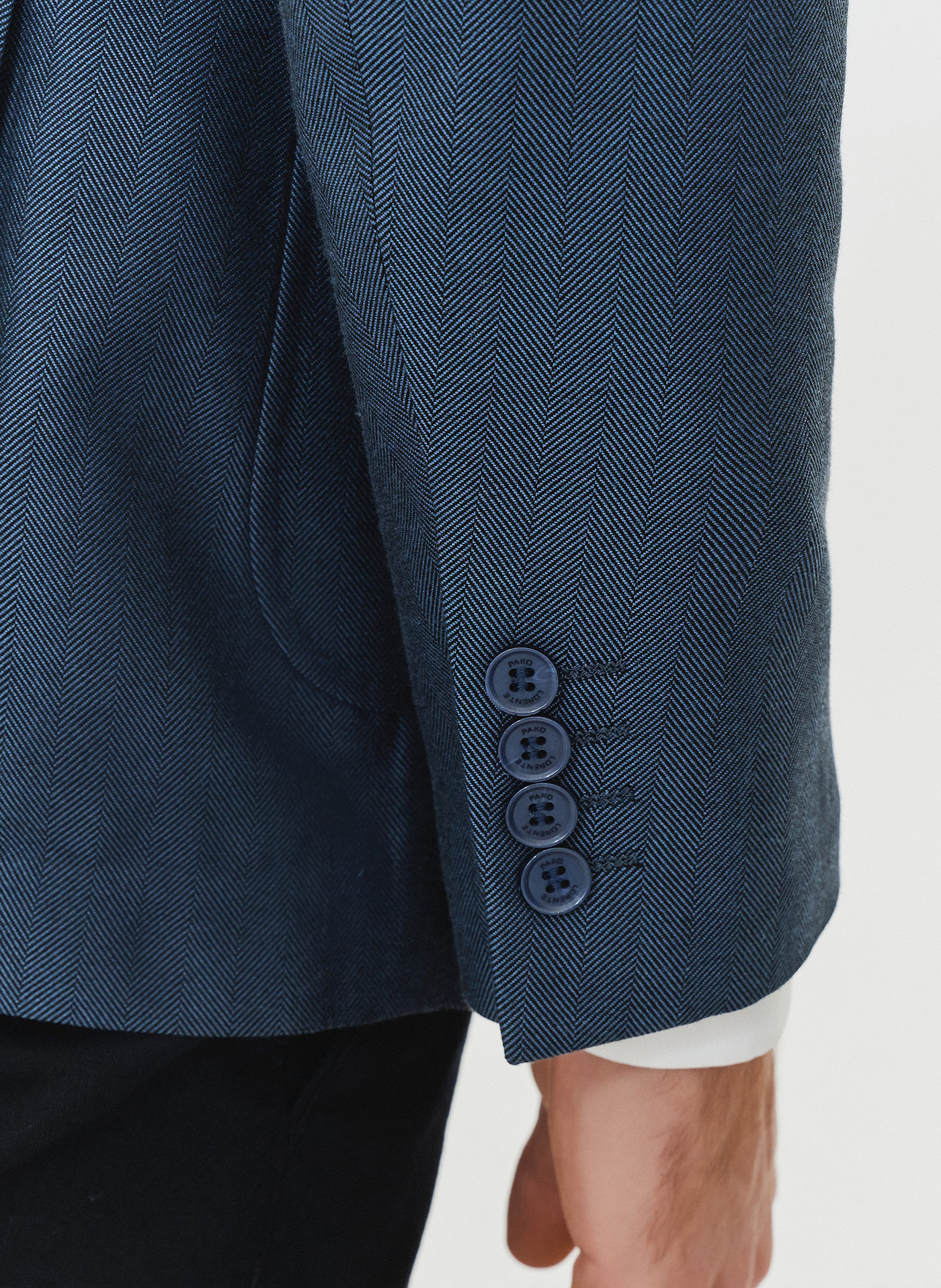 Granatowa marynarka męska bez podszewki - Pako Lorente