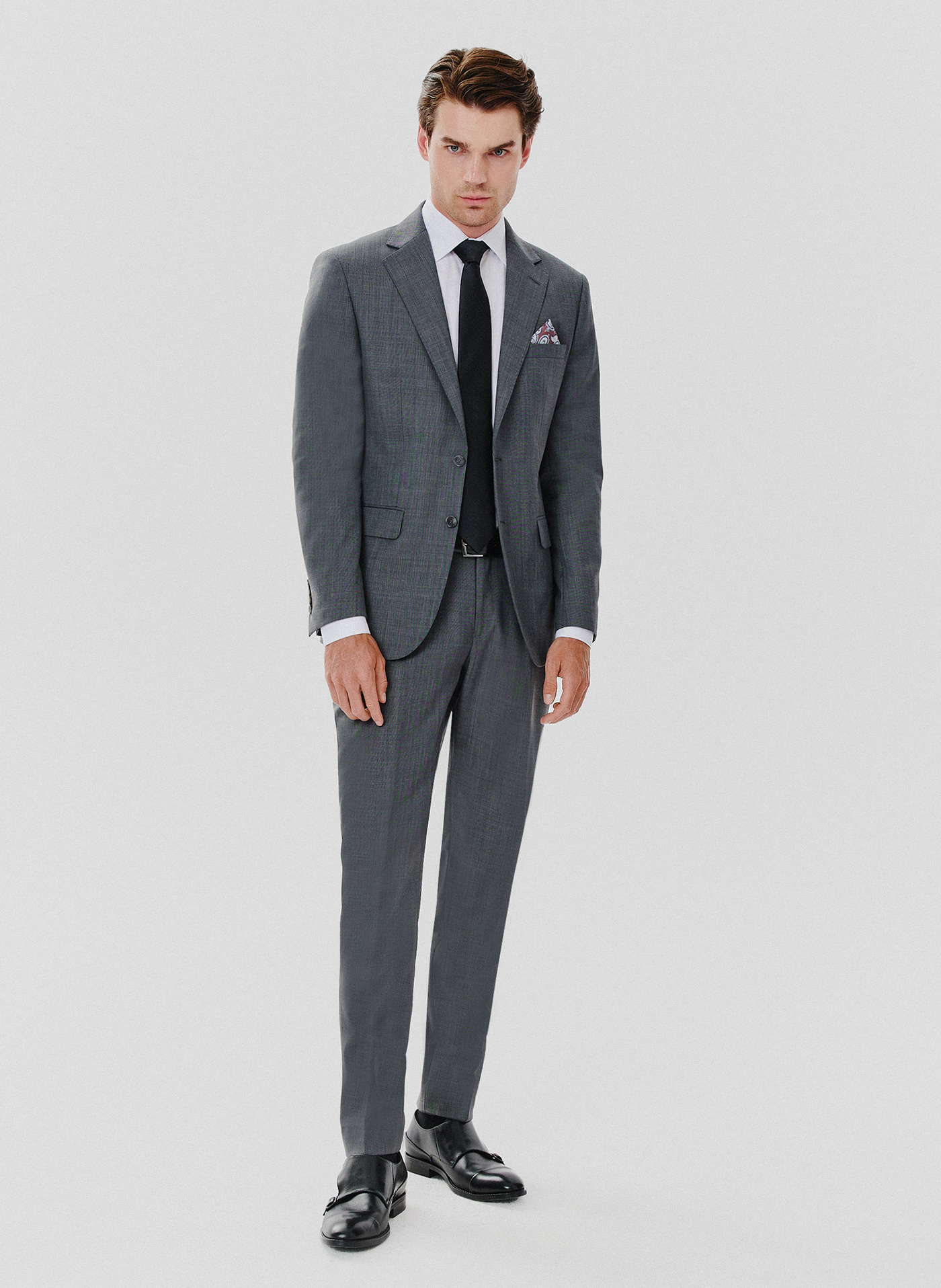 Spodnie garniturowe w kolorze szarym - Pako Lorente
