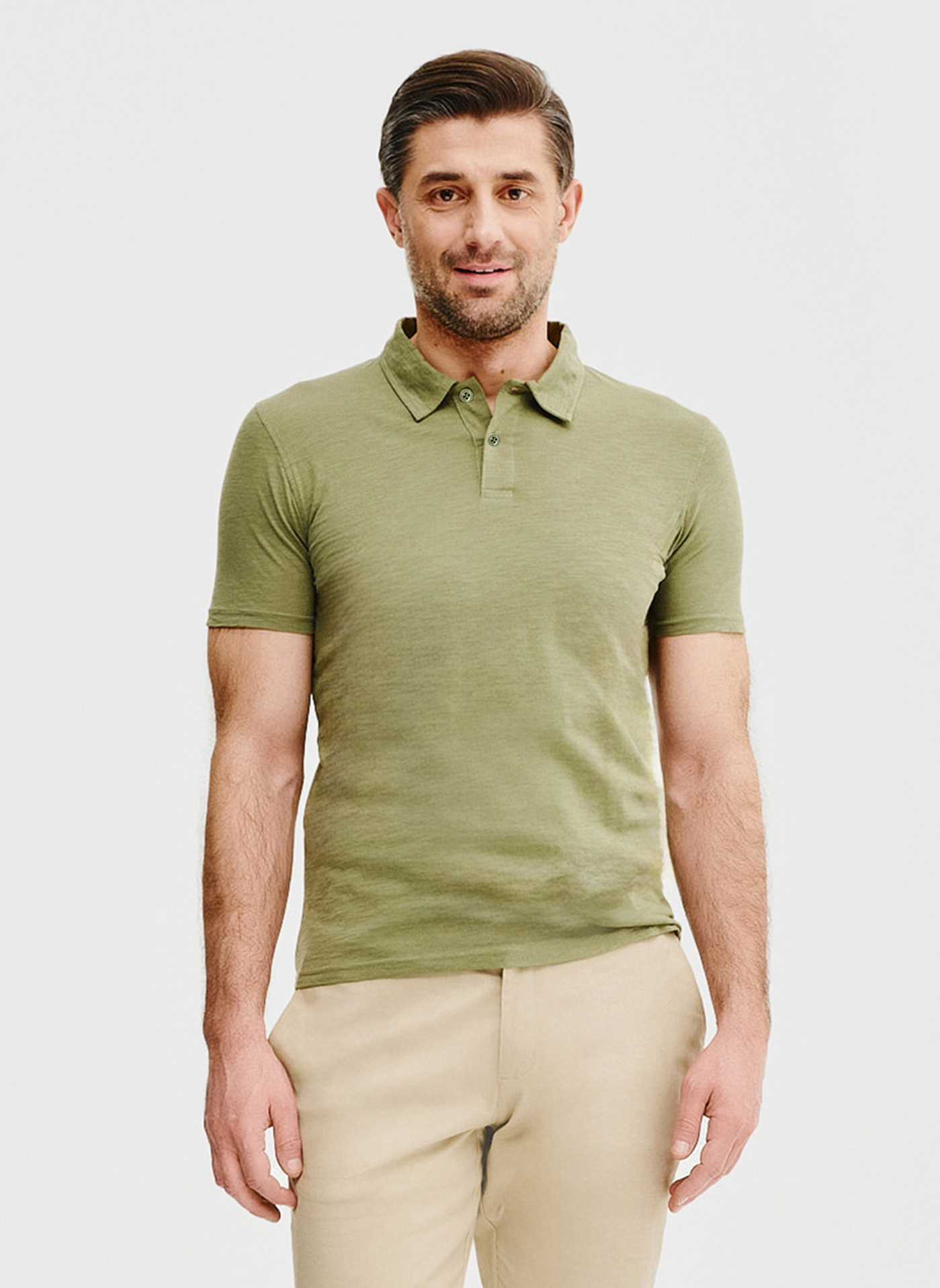 Zielone bawełniane polo - Pako Lorente