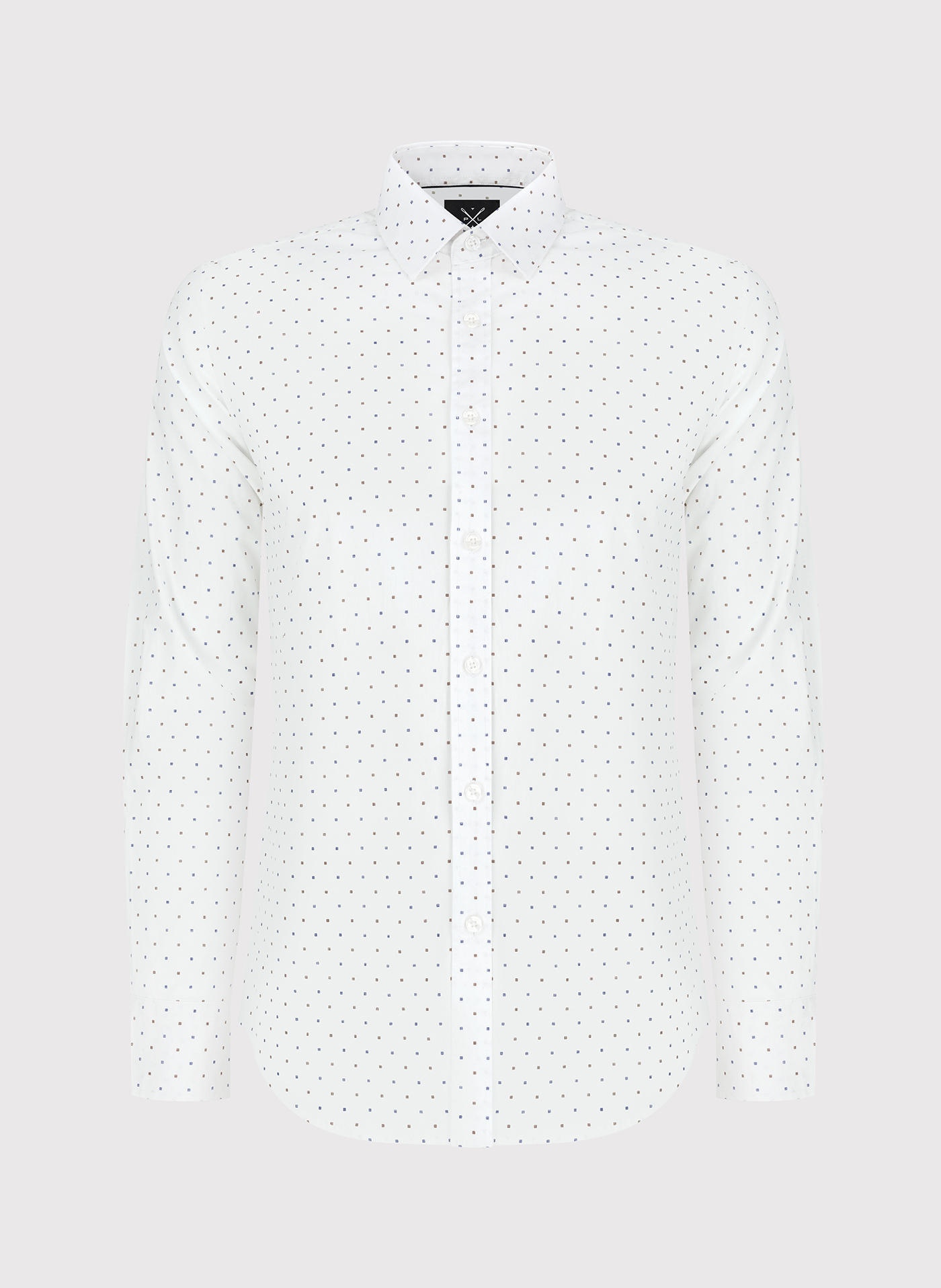 Elegancka koszula męska w delikatny wzorek P24SF-1X-021-B-S - Pako Lorente - Pako Lorente