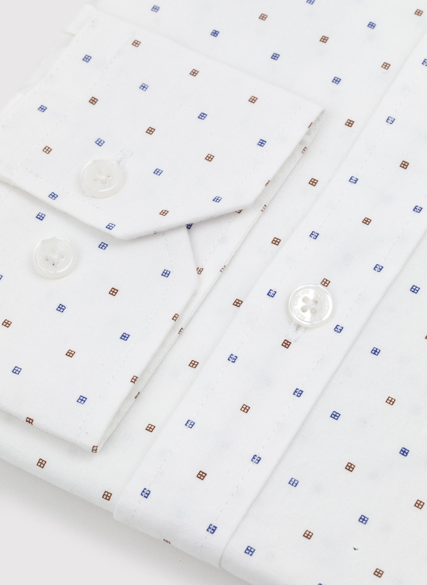 Elegancka koszula męska w delikatny wzorek P24SF-1X-021-B-S - Pako Lorente - Pako Lorente