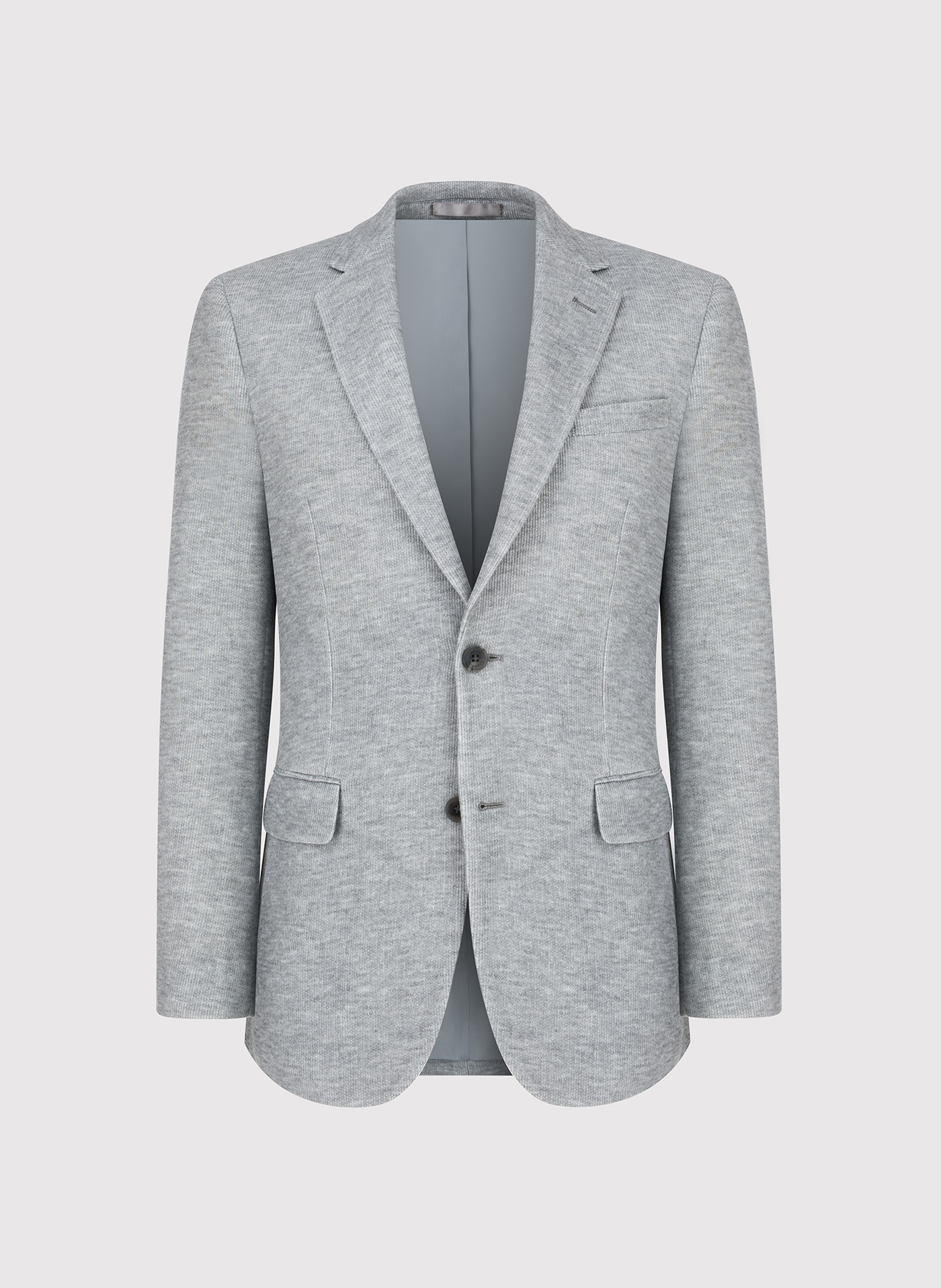 PAKO LORENTE - Szara marynarka melanż z dzianiny - Pako Lorente