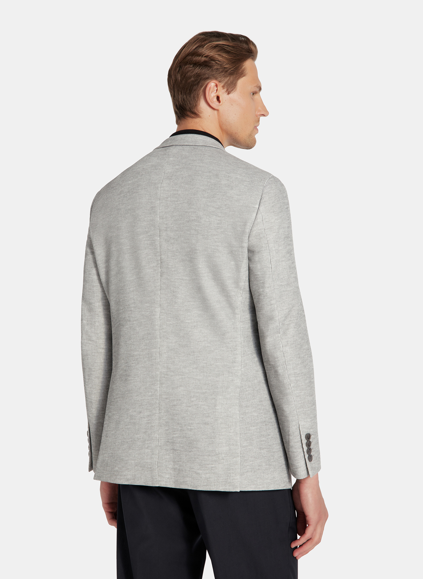 PAKO LORENTE - Szara marynarka melanż z dzianiny - Pako Lorente