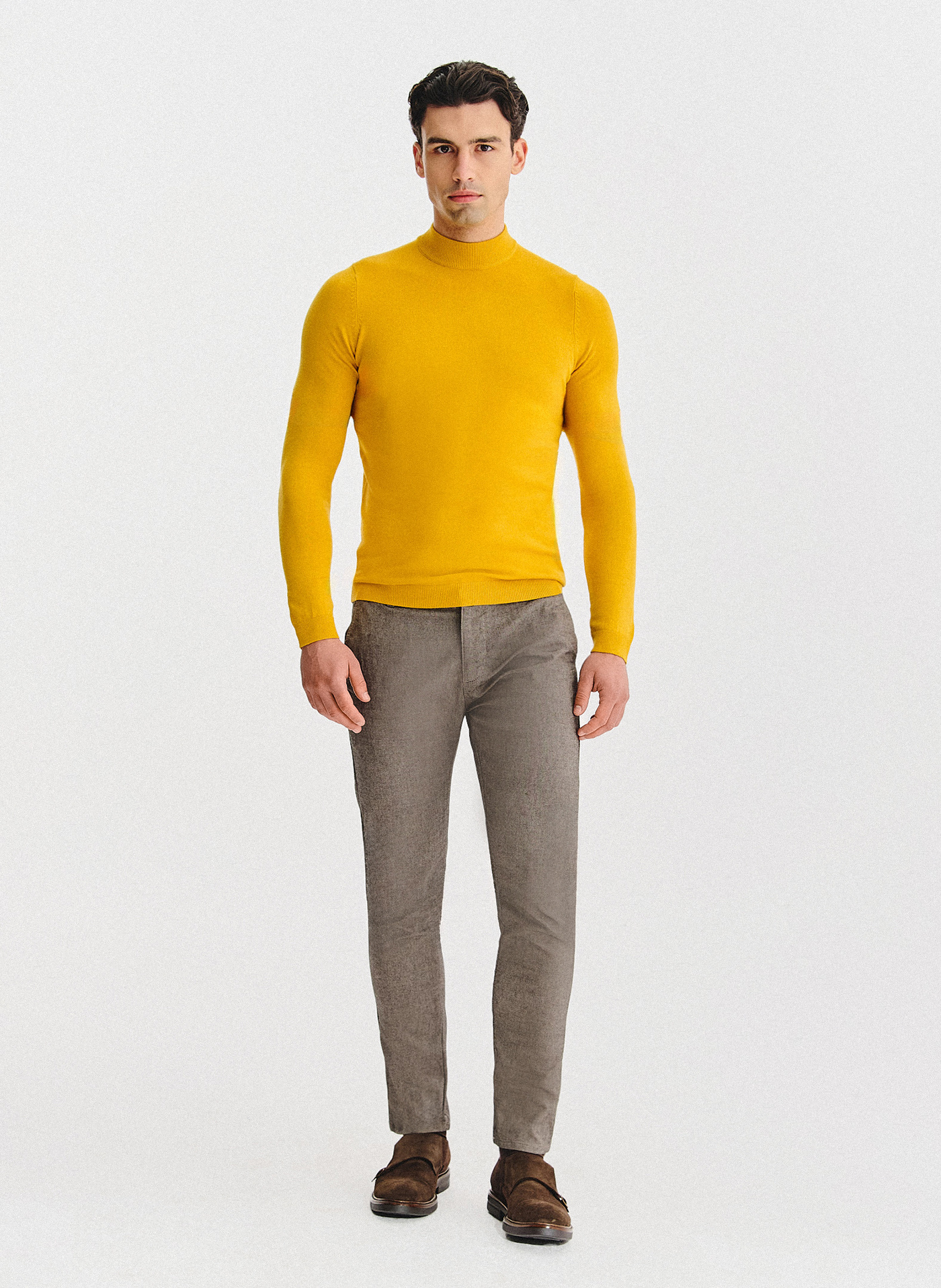 Żółty półgolf męski - Pako Lorente