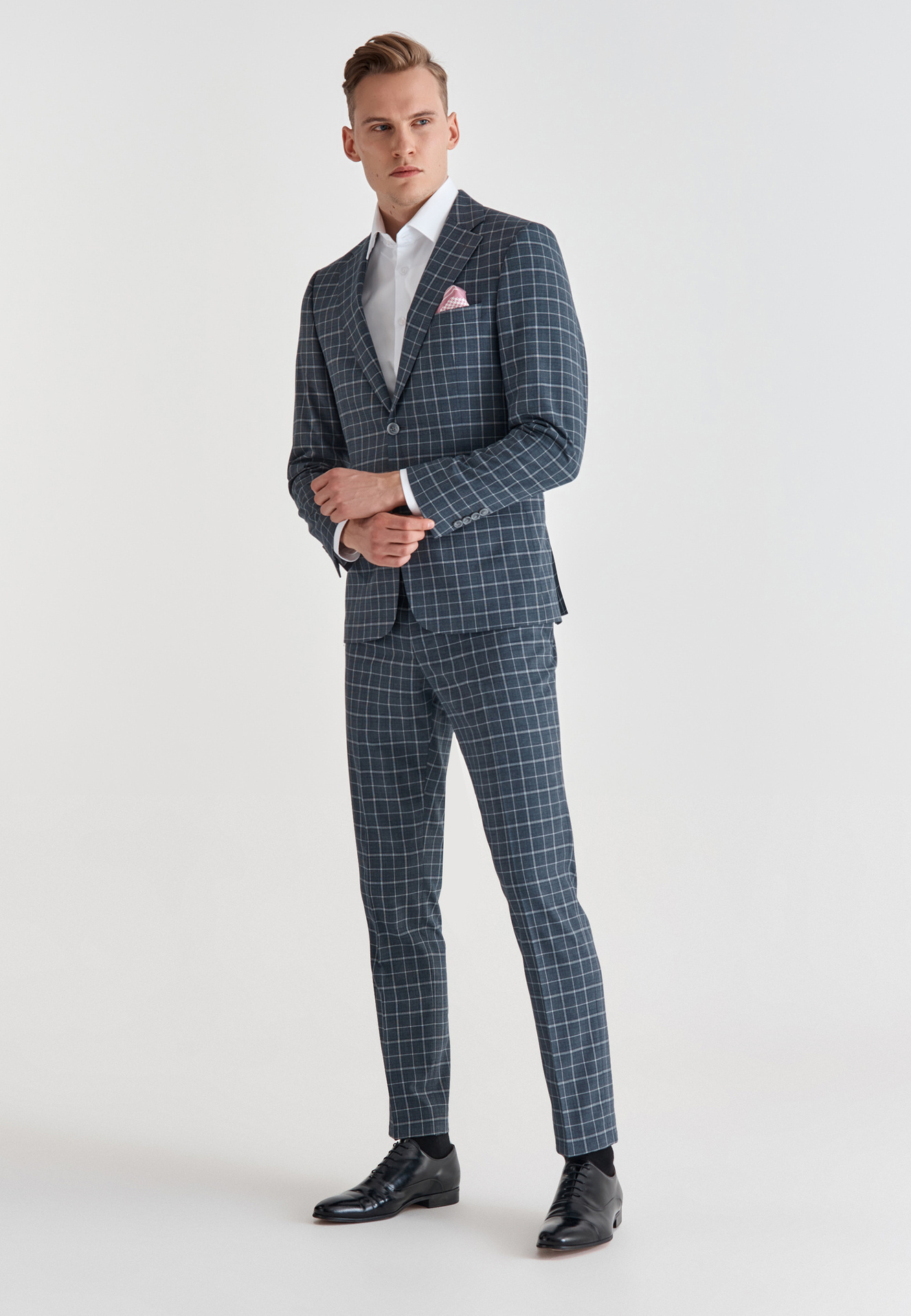 Spodnie męskie garniturowe P21WF-6G-066-S - Pako Lorente