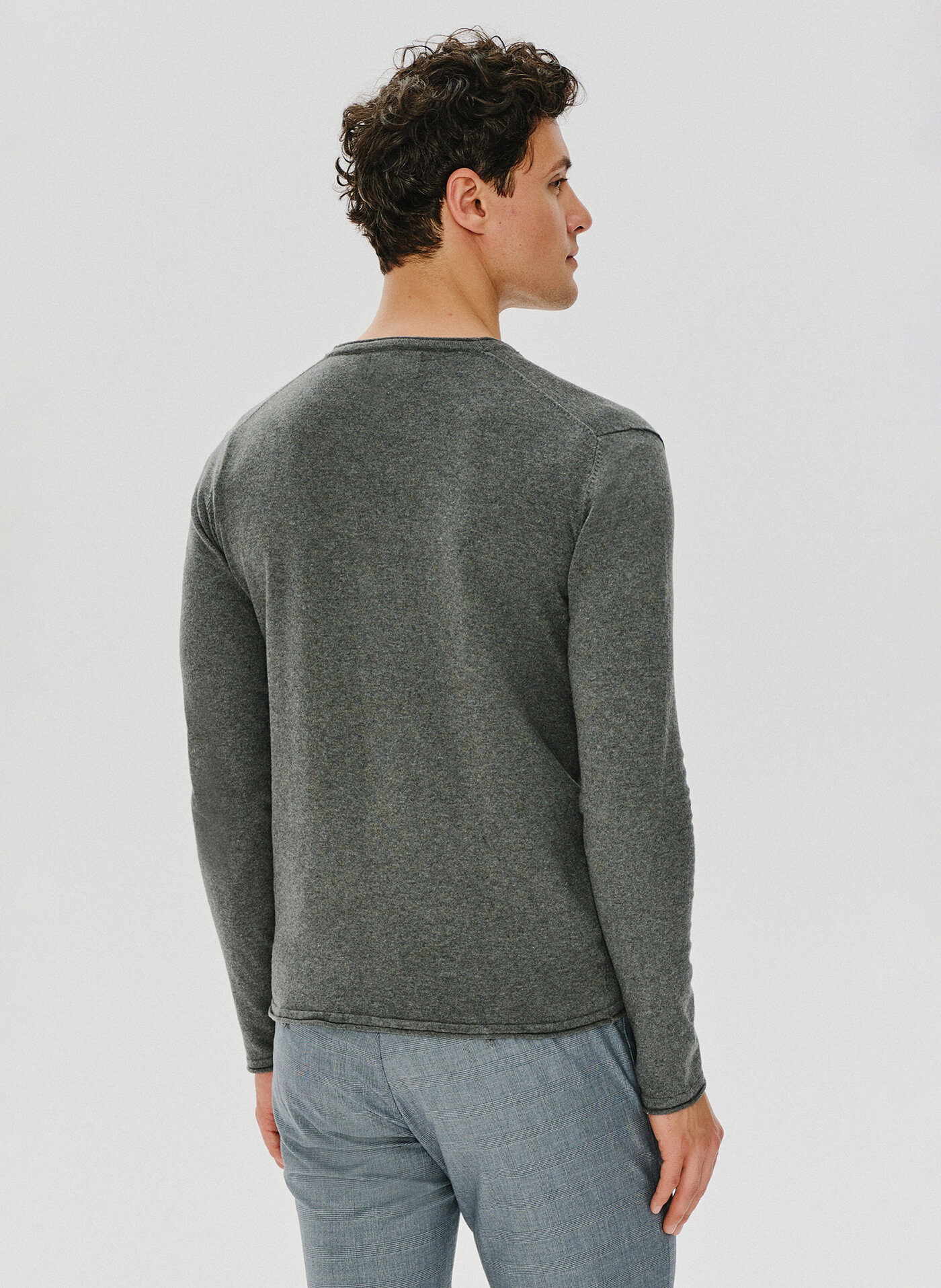 Szary kardigan męski P24SF-2X-004-S - Pako Lorente - Pako Lorente