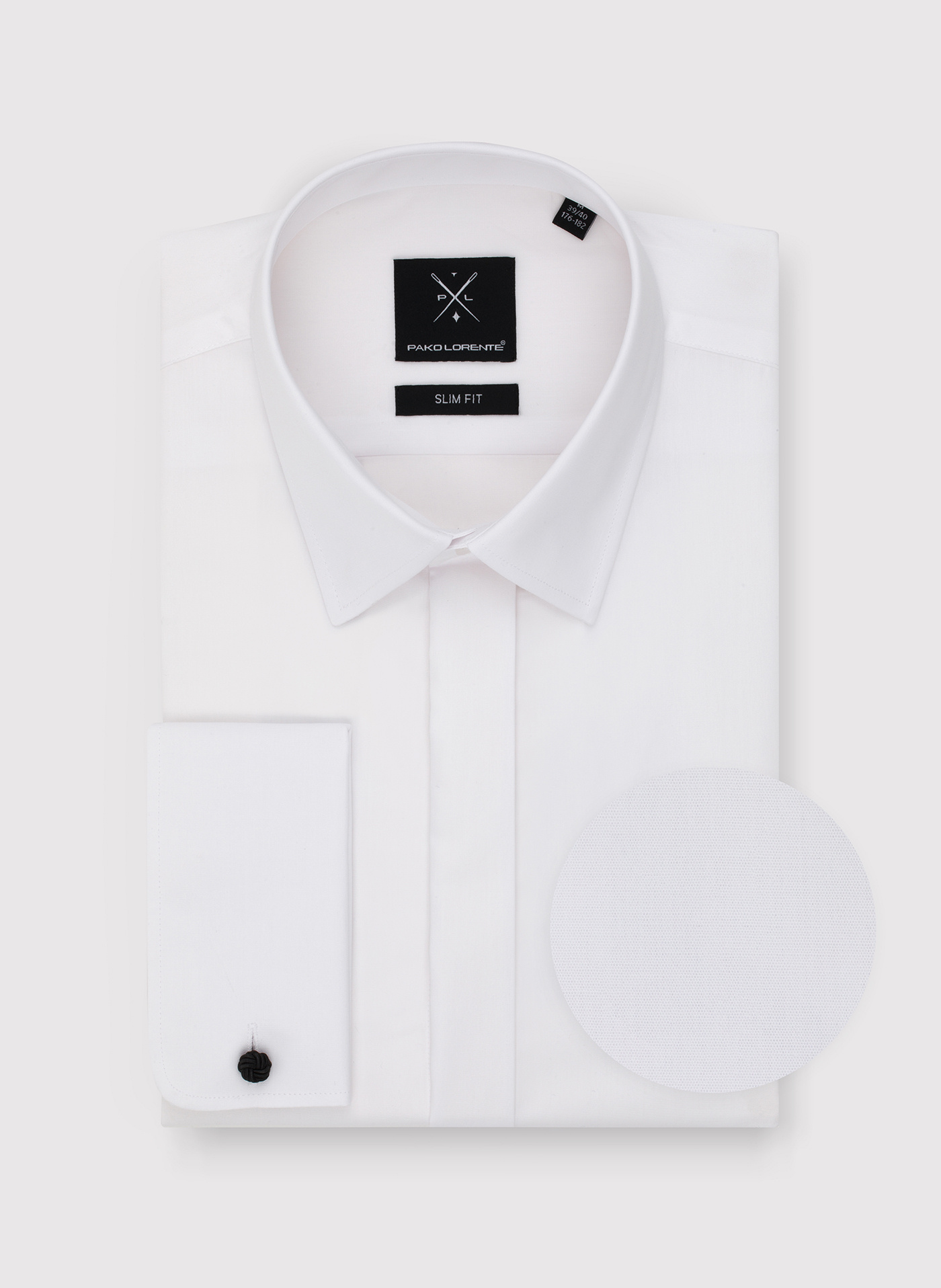 PAKO LORENTE - Biała koszula na spinki - Pako Lorente