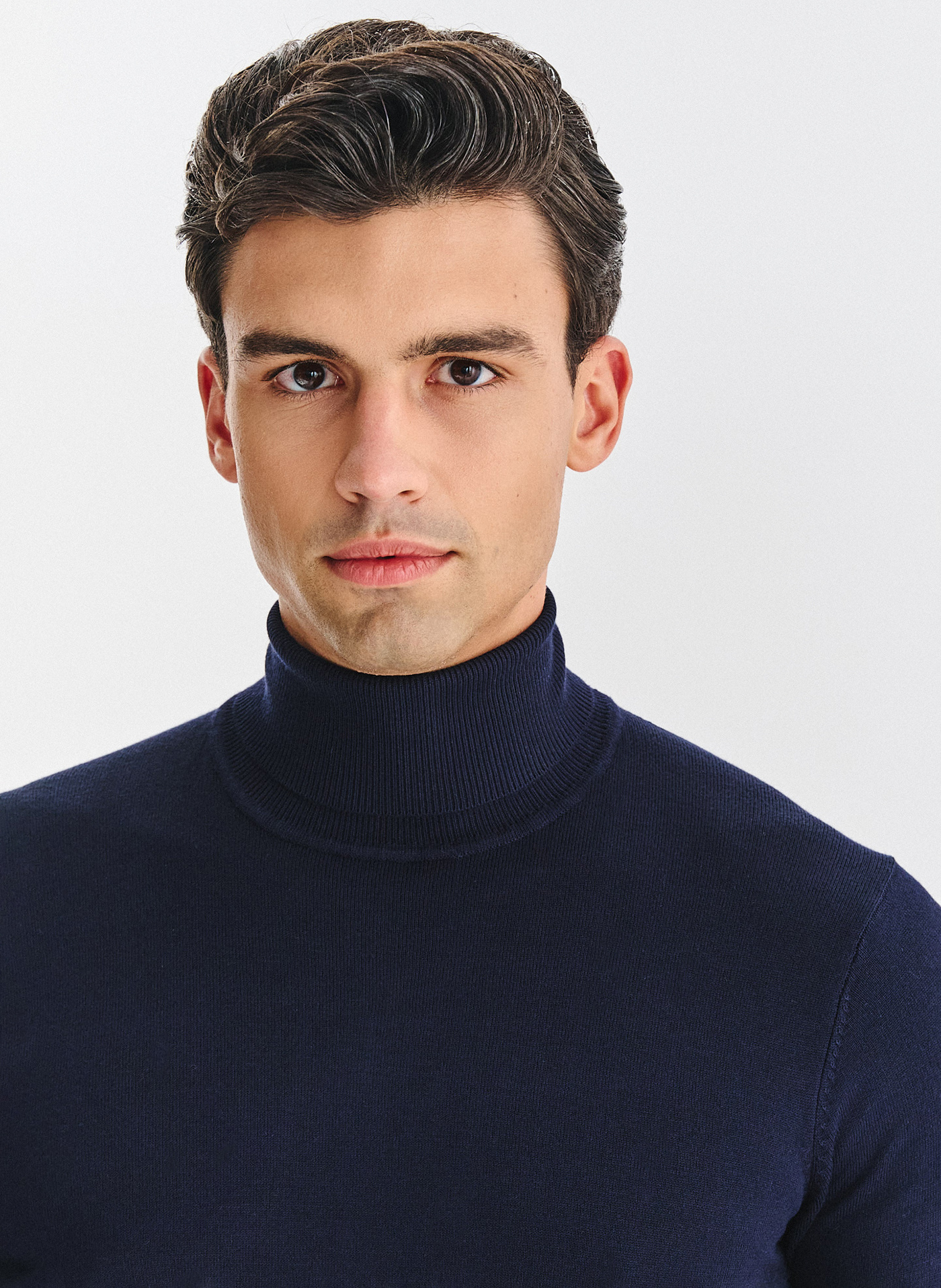 PAKO LORENTE - Golf męski w granatowym kolorze - Pako Lorente