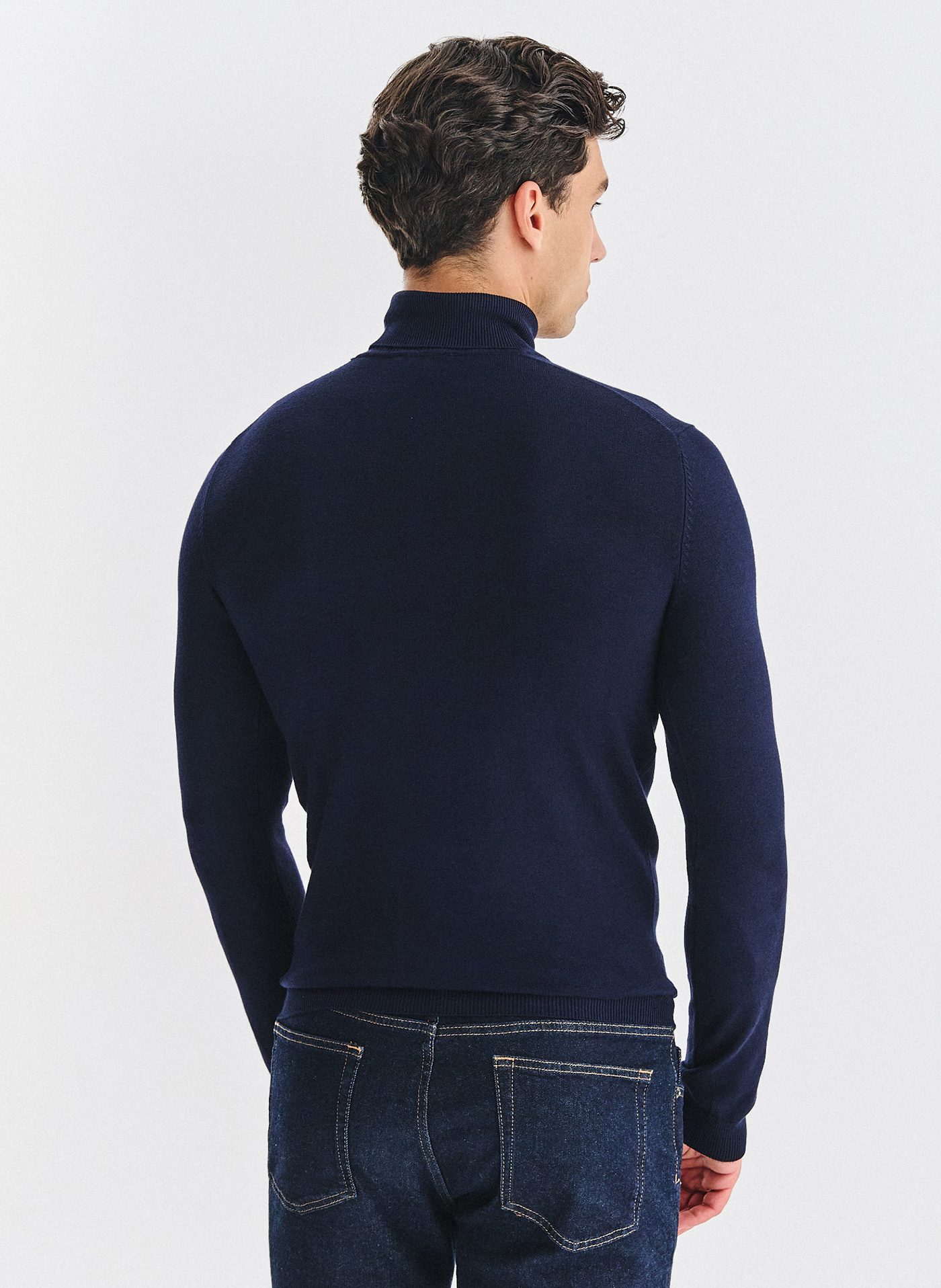 PAKO LORENTE - Golf męski w granatowym kolorze - Pako Lorente