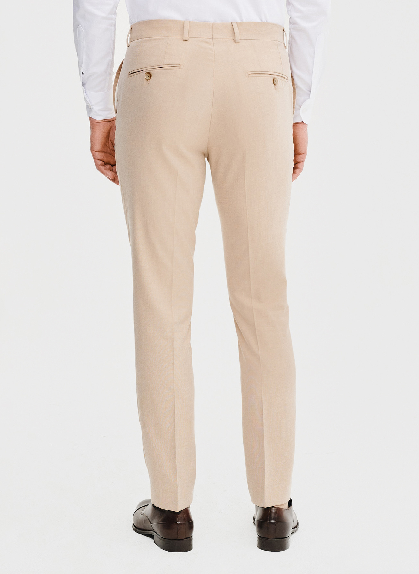 Beżowe spodnie ganiturowe - Pako Lorente