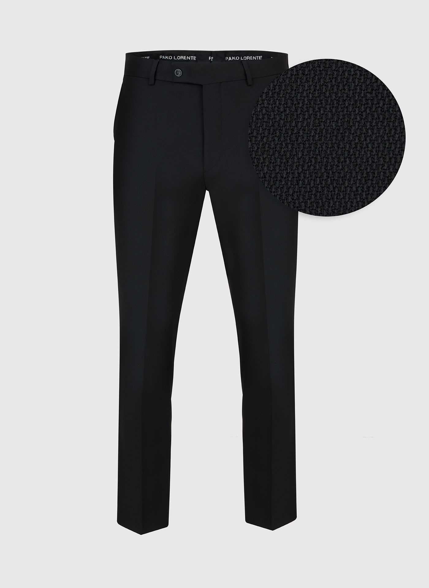 Czarne spodnie smokingowe P22SF-6S-003-C-S - Pako Lorente