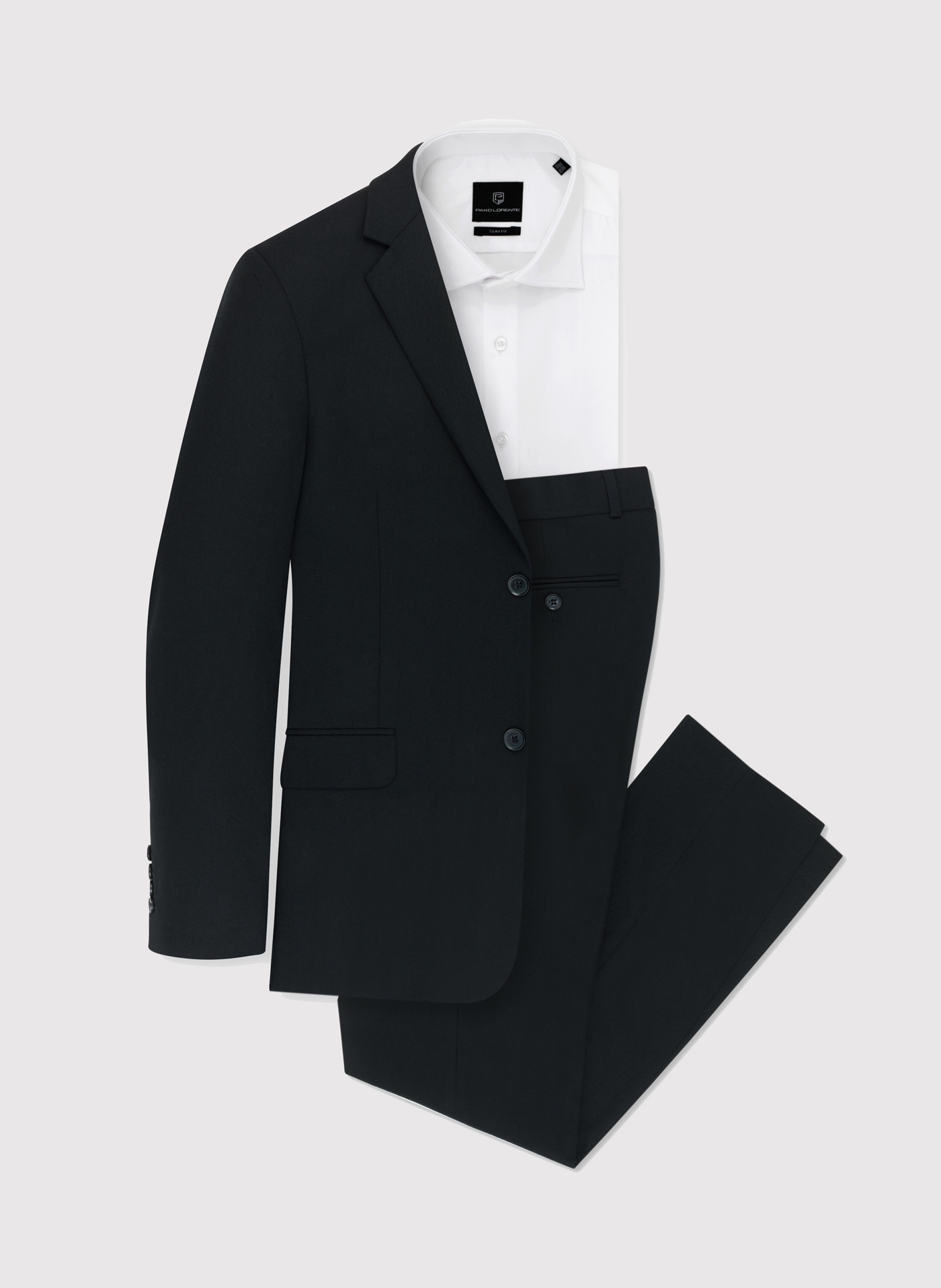 Czarna marynarka garniturowa P22SP-3G-026-C-S - Pako Lorente