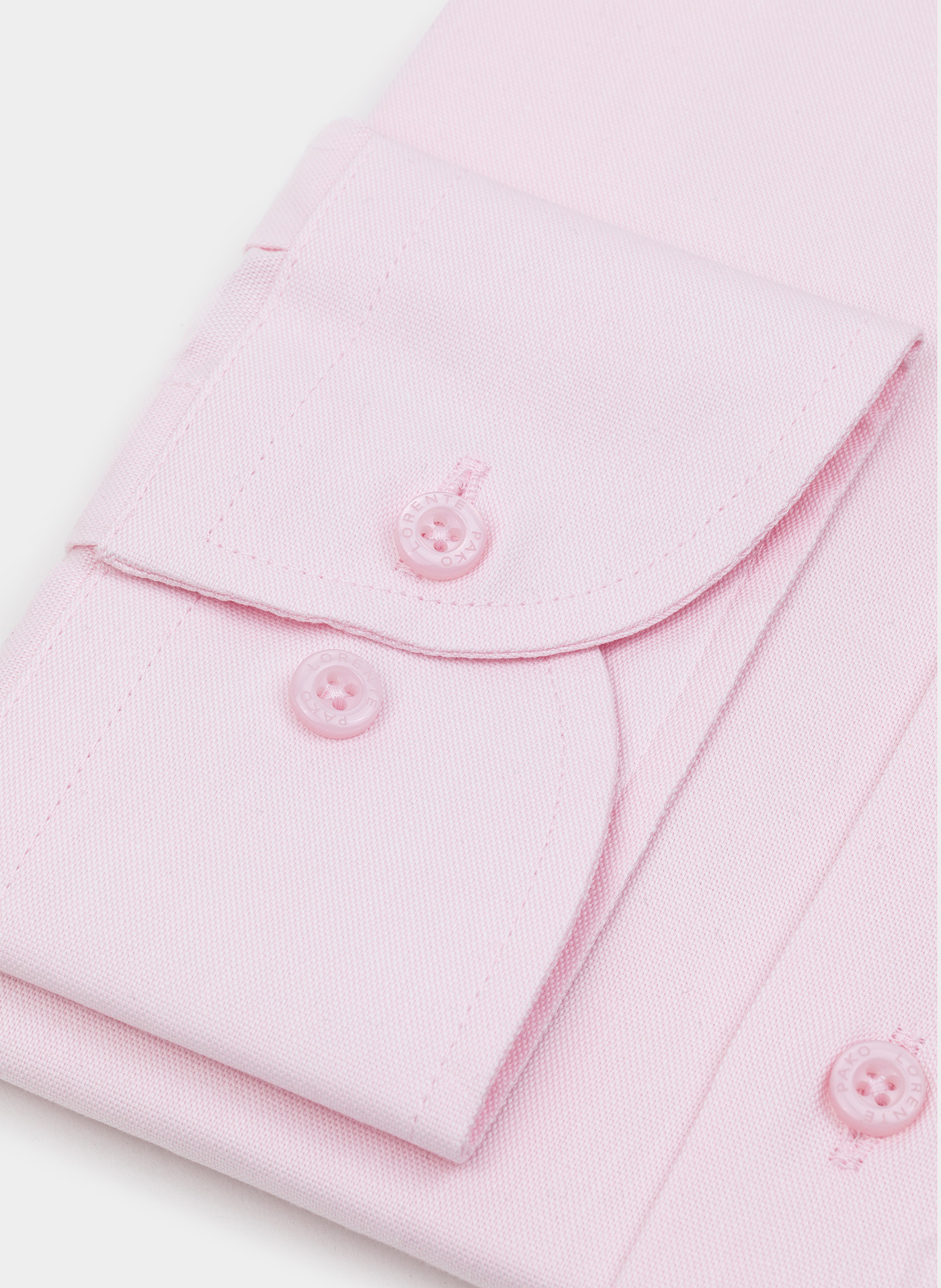 Gładka elegancka koszula męska w kolorze różowym - Pako Lorente