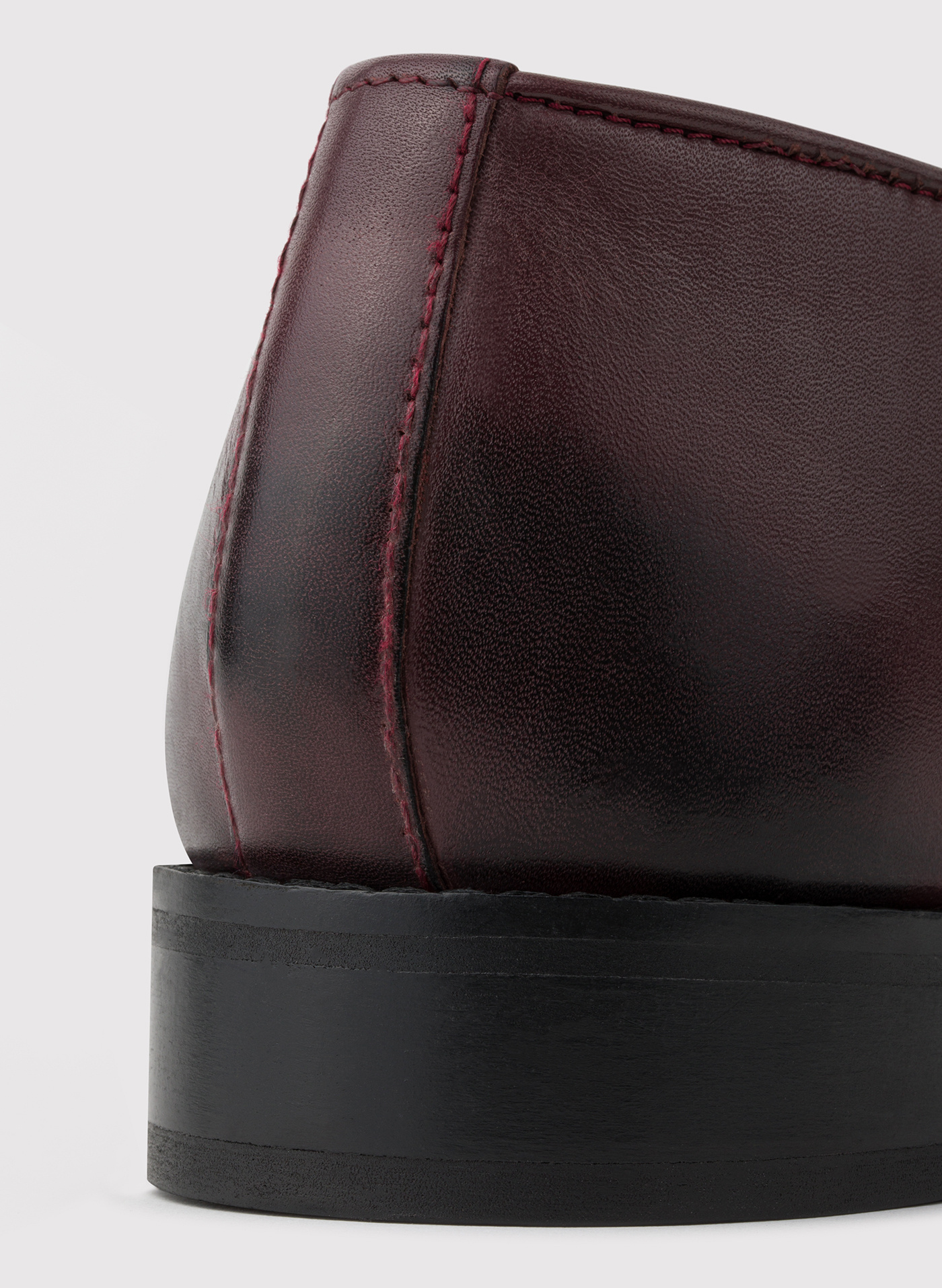 PAKO LORENTE - Bordowe loafersy męskie z frędzlami - Pako Lorente