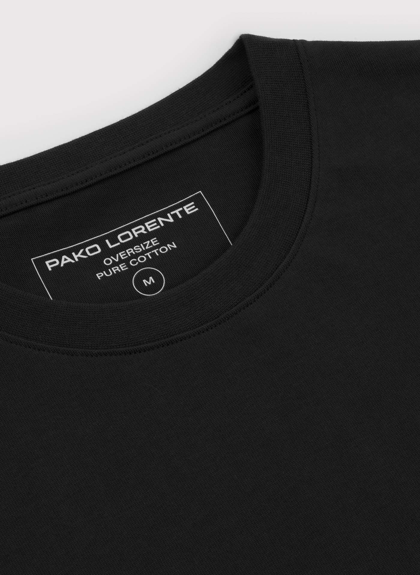 PAKO LORENTE - Czarny t-shirt oversize - Pako Lorente