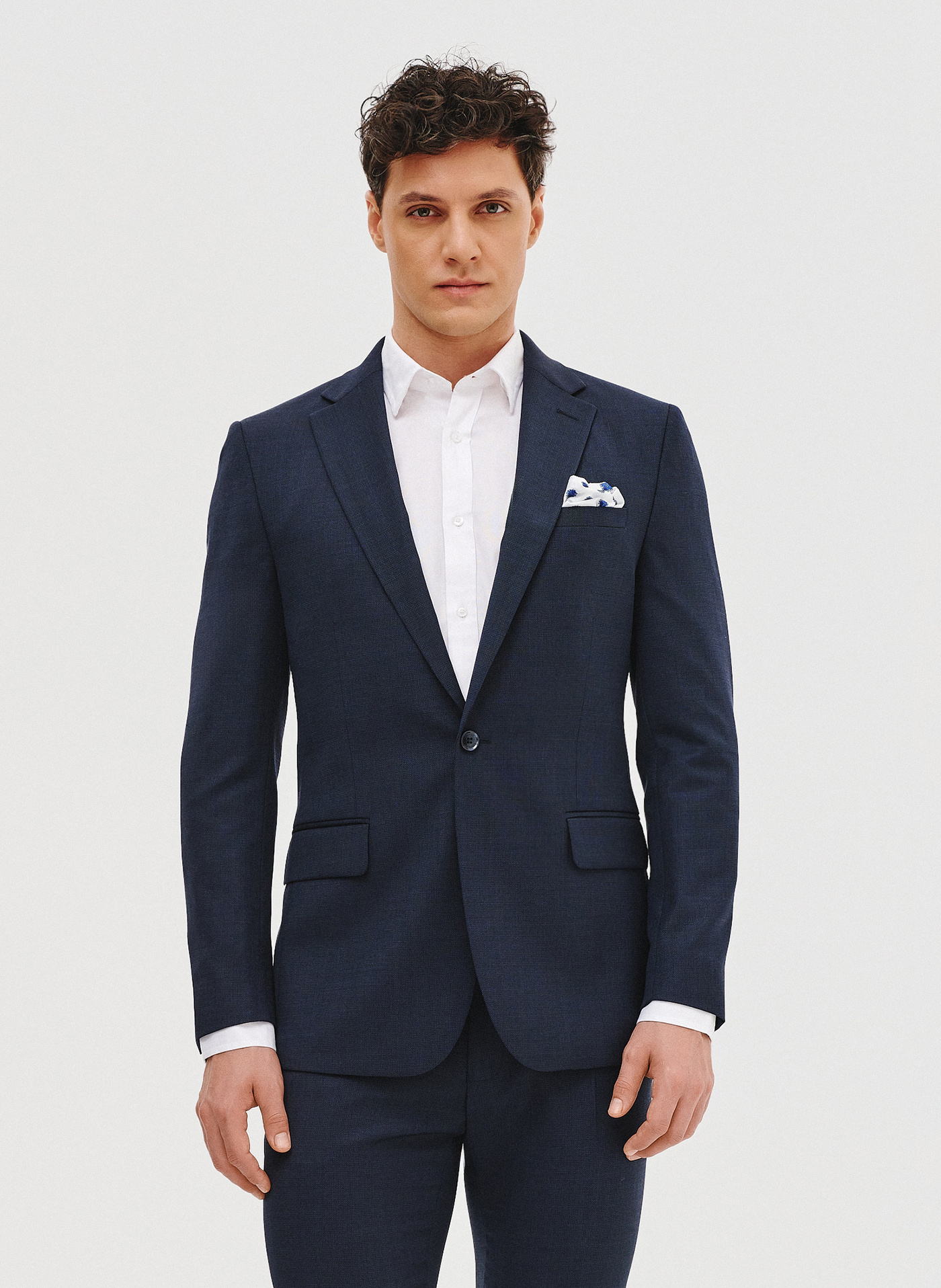 Granatowa marynarka garniturowa - Pako Lorente