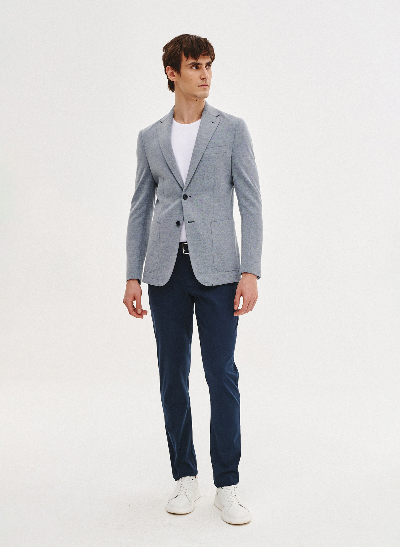 PAKO LORENTE - Niebieska marynarka z dzianiny - Pako Lorente