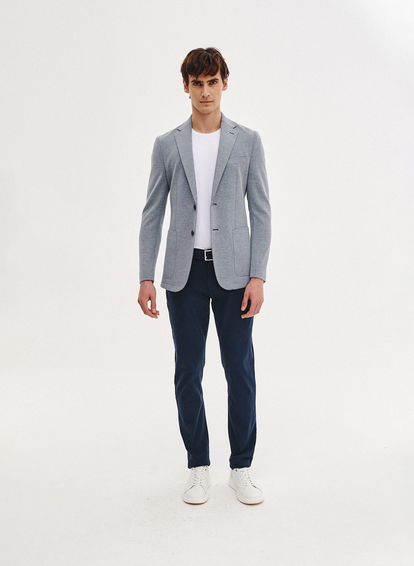 PAKO LORENTE - Niebieska marynarka z dzianiny - Pako Lorente