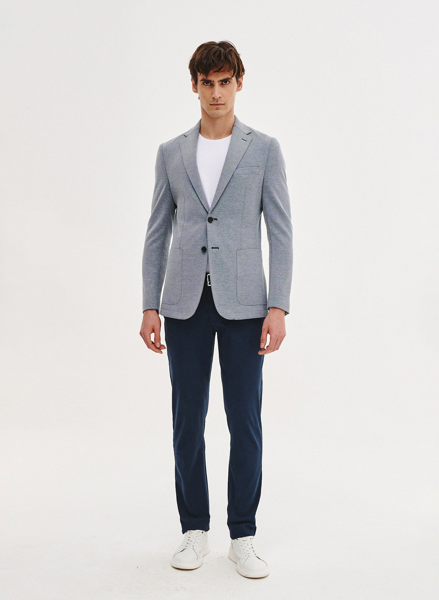 PAKO LORENTE - Niebieska marynarka z dzianiny - Pako Lorente