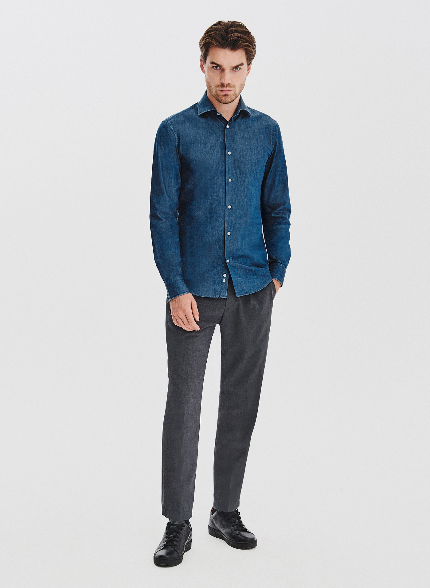 PAKO LORENTE - Niebieska koszula jeansowa - Pako Lorente